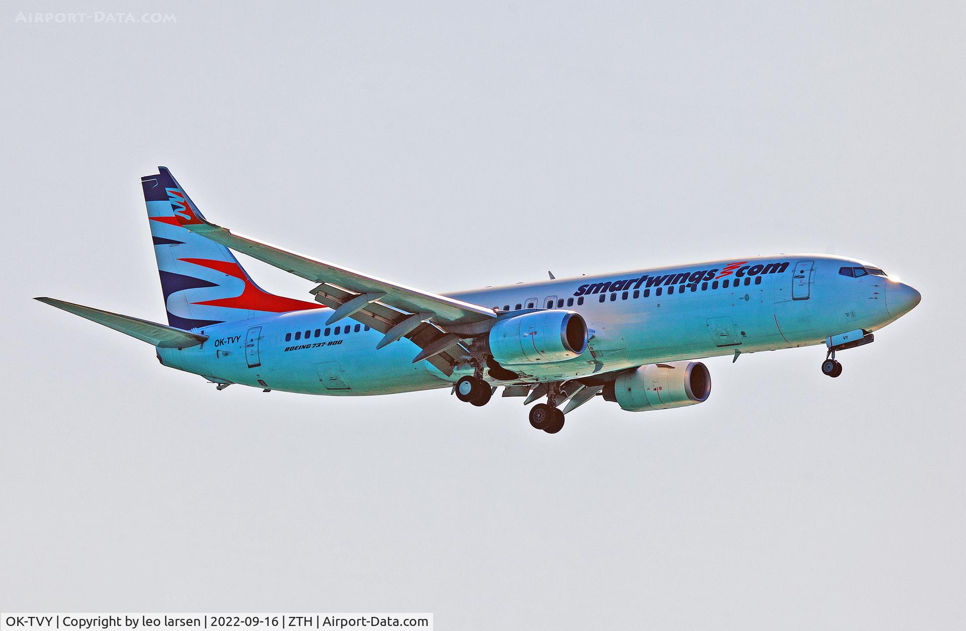 OK-TVY, 2007 Boeing 737-8Q8 C/N 30724, Zakynthos 16.9.2022