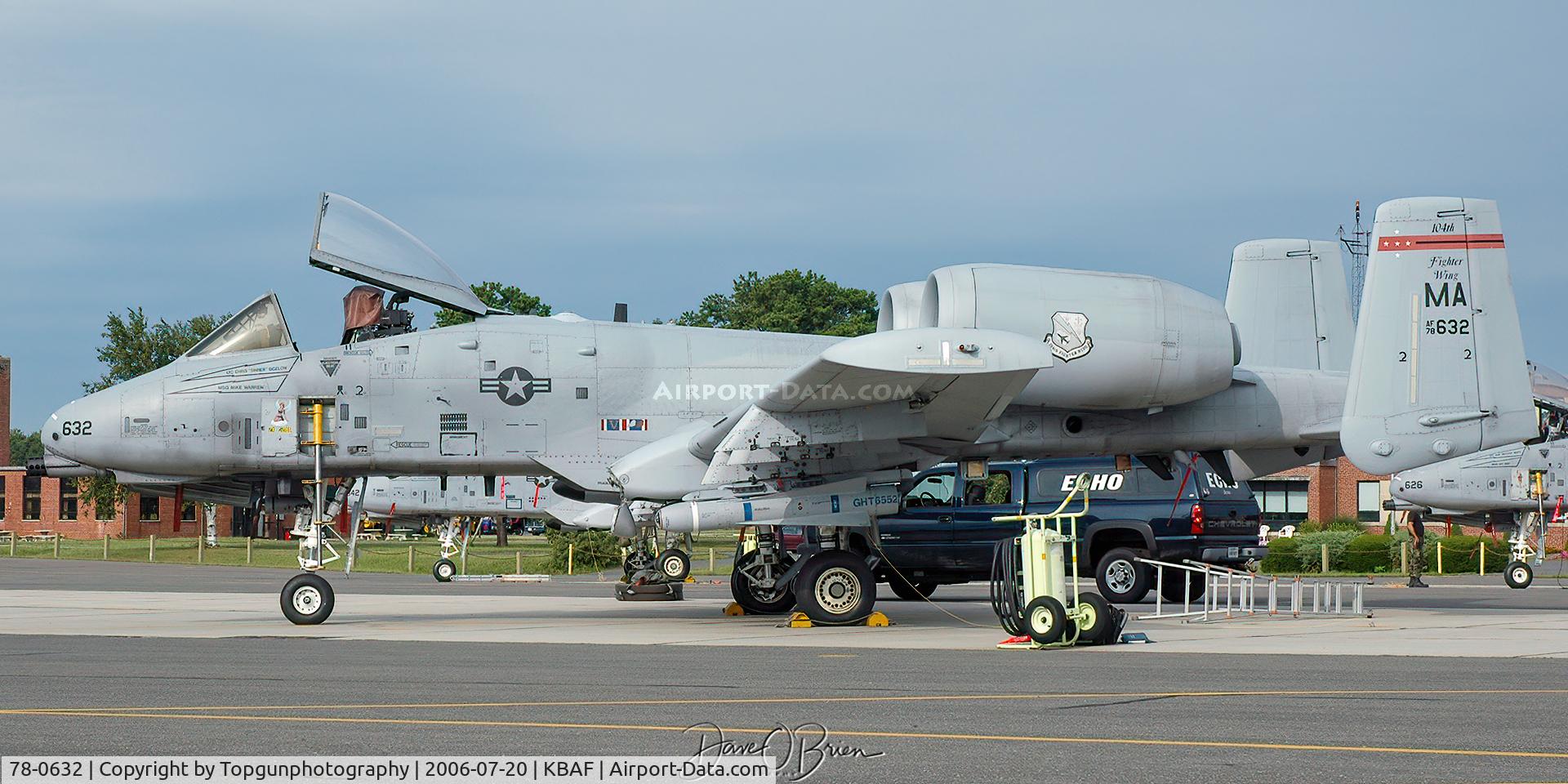 78-0632, 1978 Fairchild Republic A-10A Thunderbolt II C/N A10-0252, 104th FW