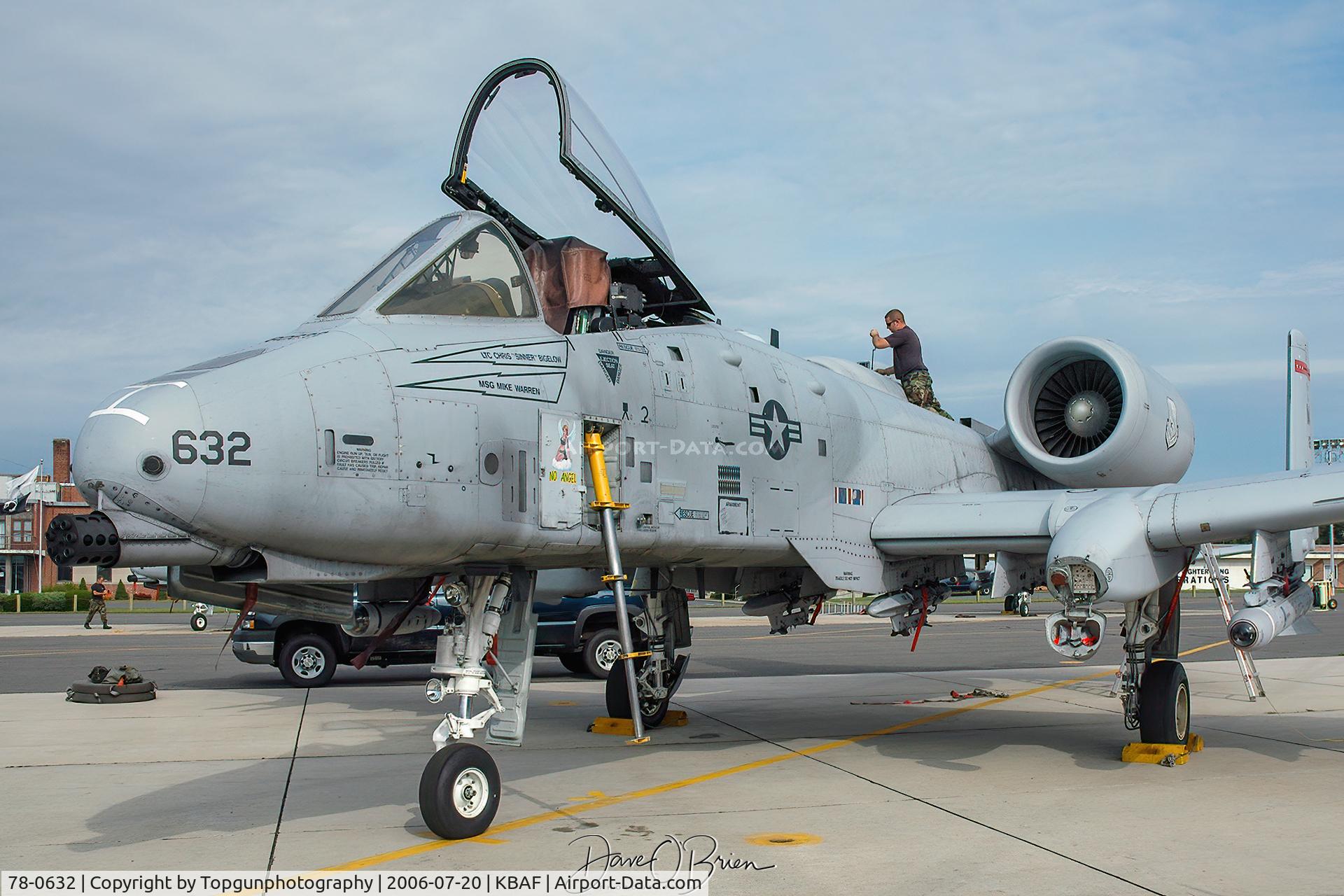 78-0632, 1978 Fairchild Republic A-10A Thunderbolt II C/N A10-0252, No Angel door art