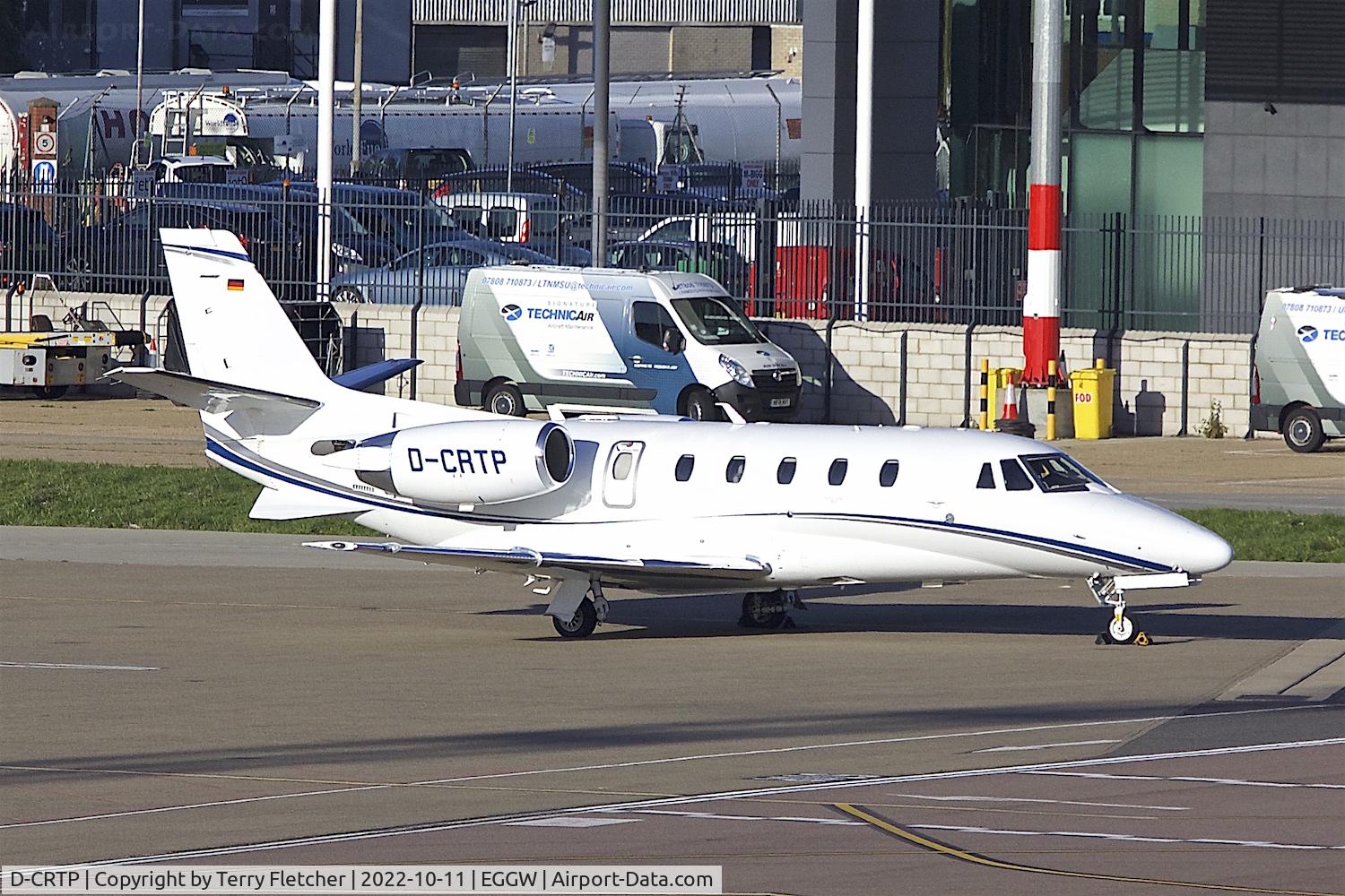 D-CRTP, 2022 Cessna 560 Citation XLS+ C/N 560-6327, At Luton