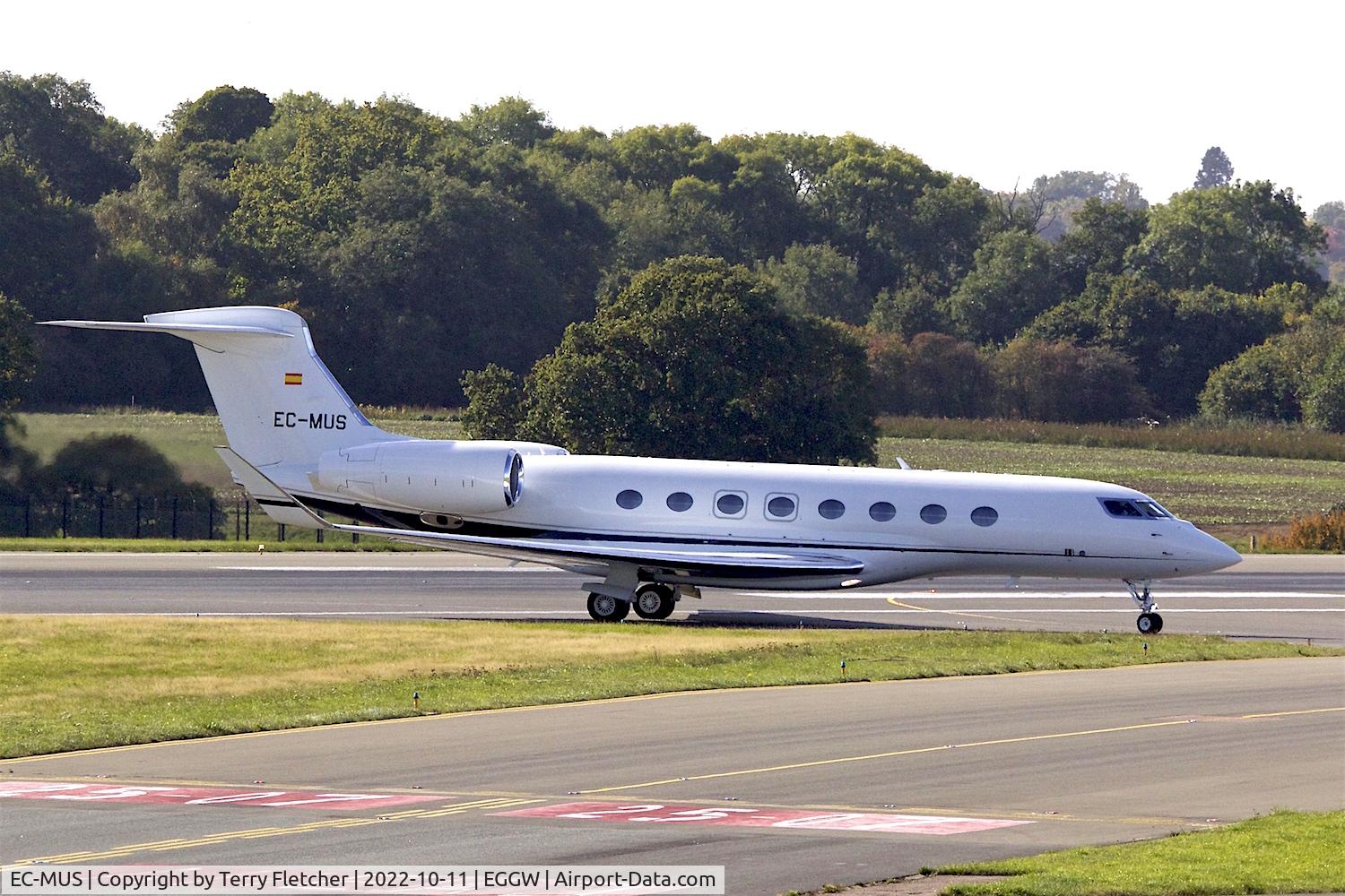 EC-MUS, 2018 Gulfstream Aerospace GVI (G650) C/N 6297, At Luton