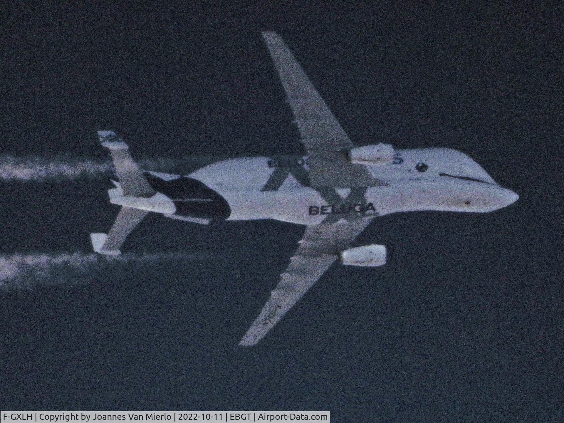F-GXLH, 2019 Airbus A330-743L Beluga XL C/N 1853, Cruising over Belgium heading North