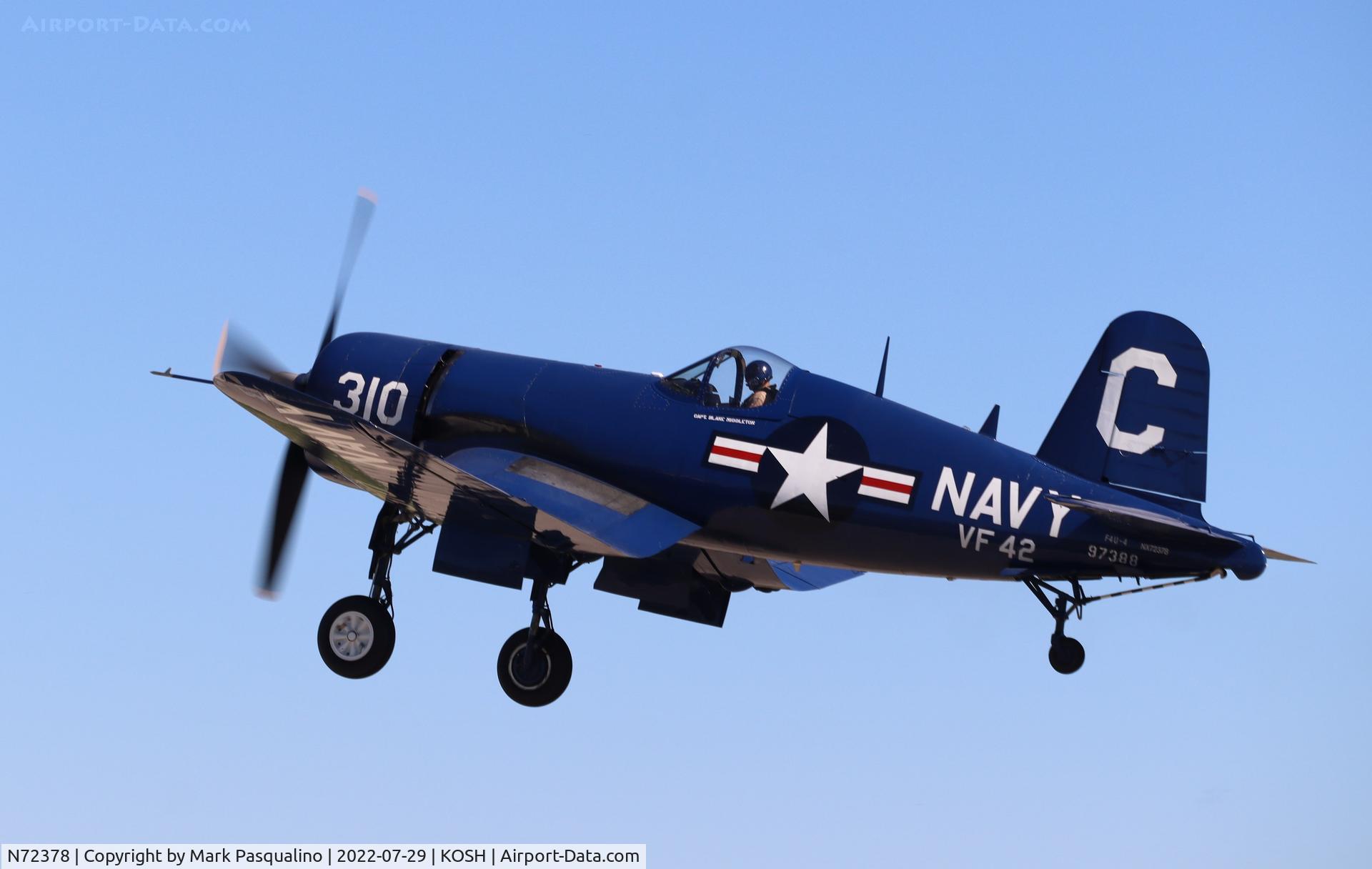 N72378, 1946 Vought F4U-4 Corsair C/N 9542, Vought F4U-4