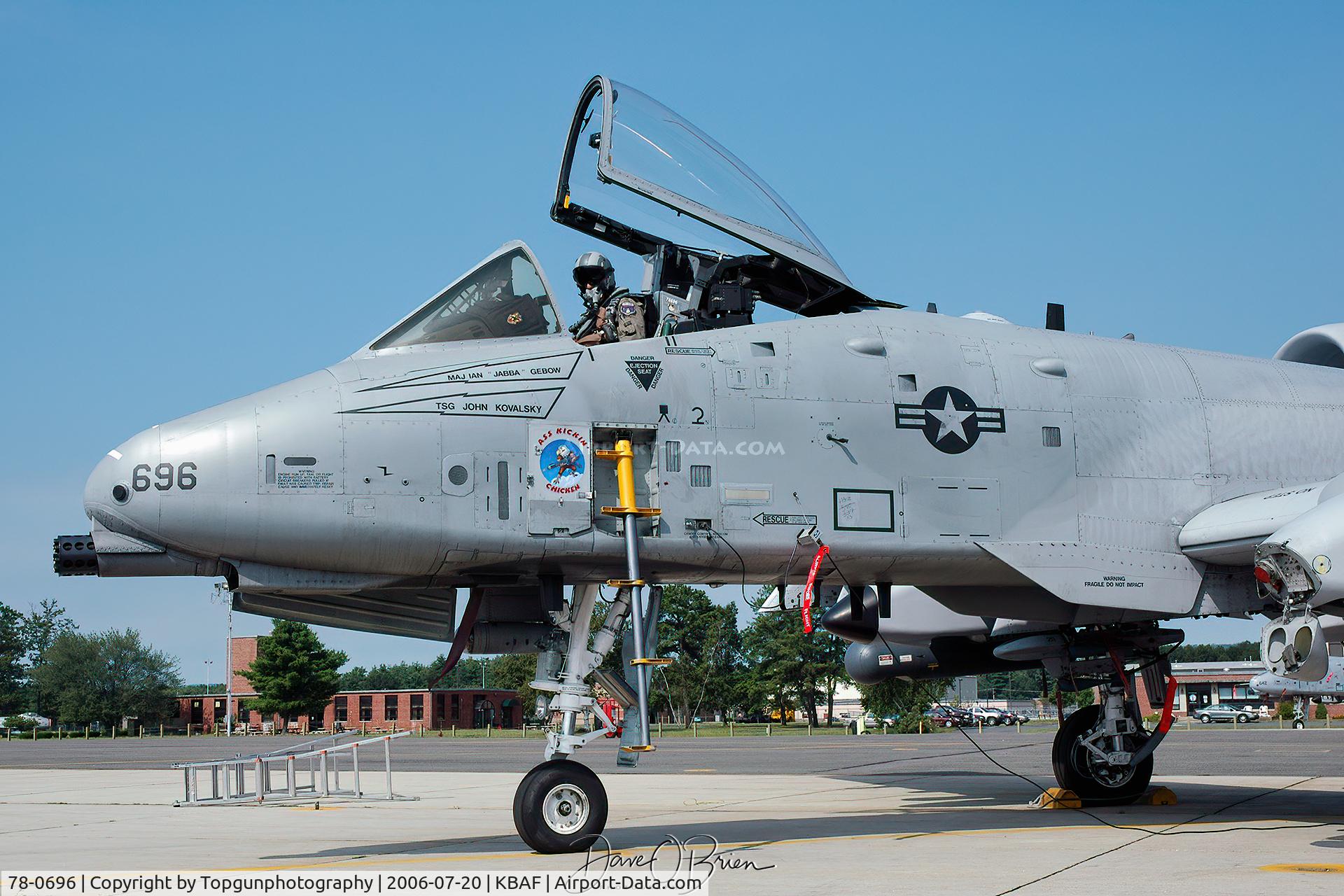 78-0696, 1979 Fairchild Republic A-10A Thunderbolt II C/N A10-0316, Final checks