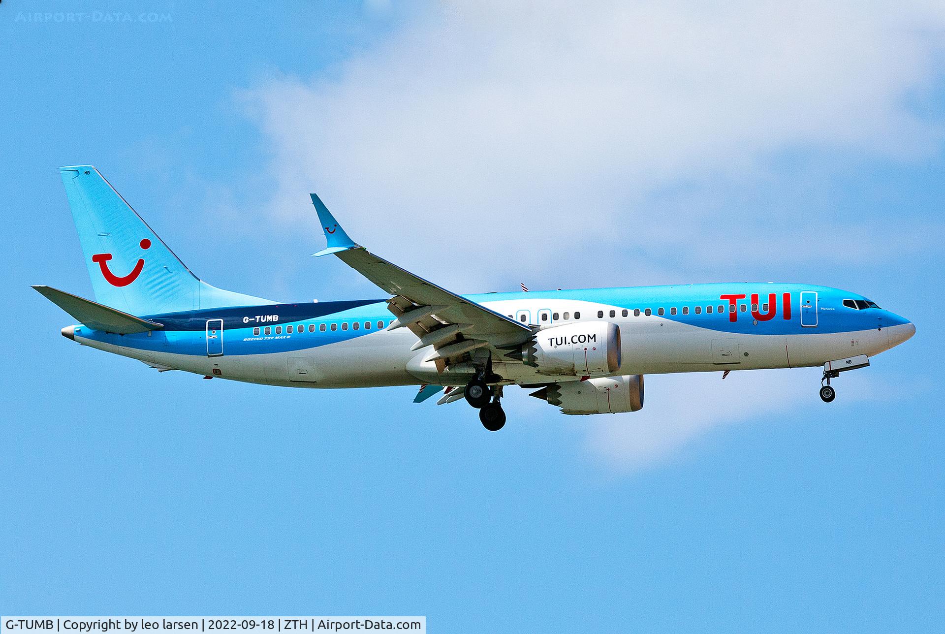 G-TUMB, 2018 Boeing 737-8 MAX C/N 44595, Zakynthos 18.9.2022