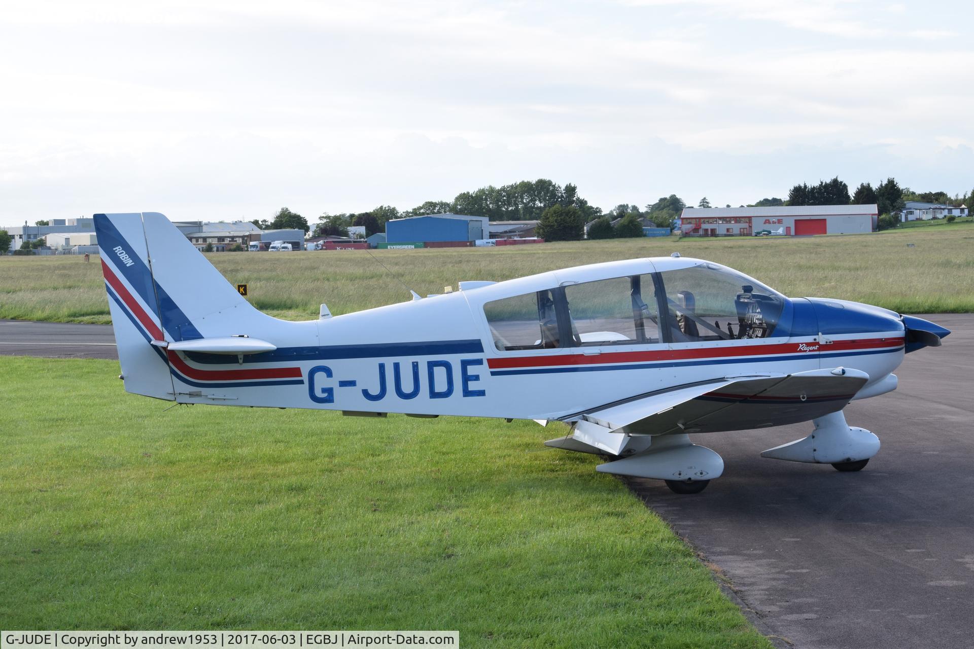 G-JUDE, 1988 Robin DR-400-180 Regent Regent C/N 1869, G-JUDE at Gloucestershire Airport.