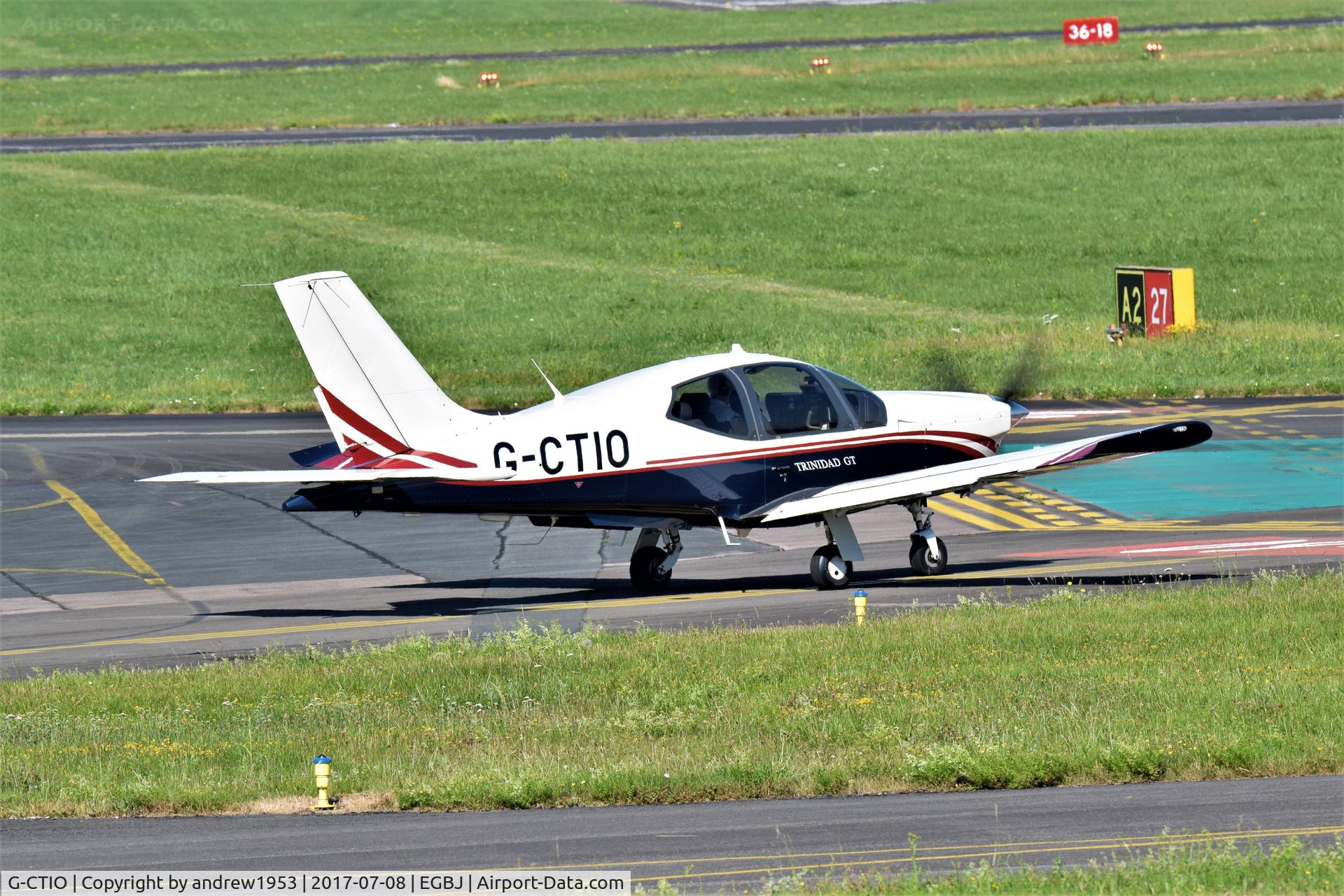 G-CTIO, 2002 Socata TB-20 Trinidad C/N 2174, G-CTIO at Gloucestershire Airport.