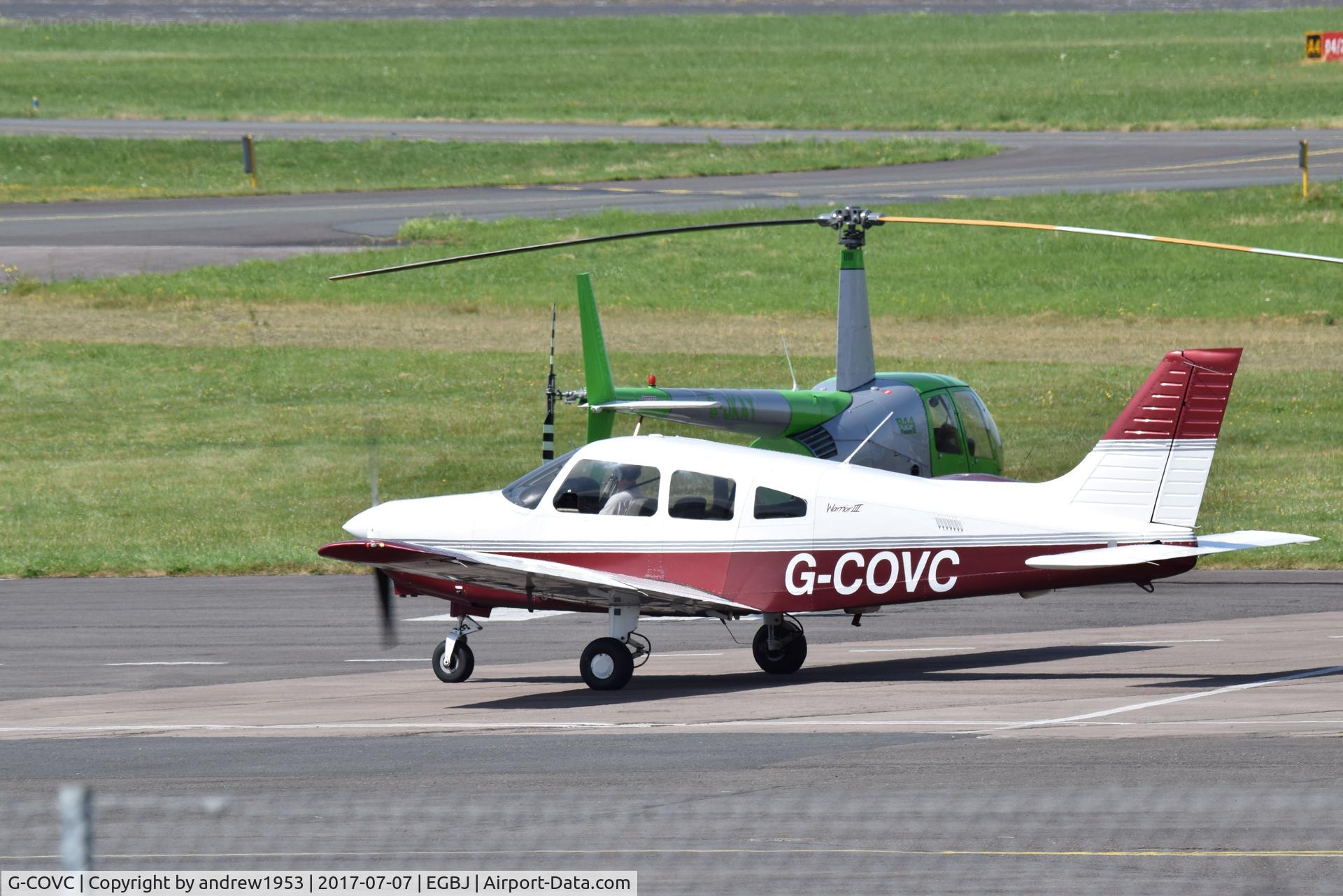 G-COVC, 2002 Piper PA-28-161 Cherokee Warrior III C/N 2842159, G-COVC at Gloucestershire Airport.
