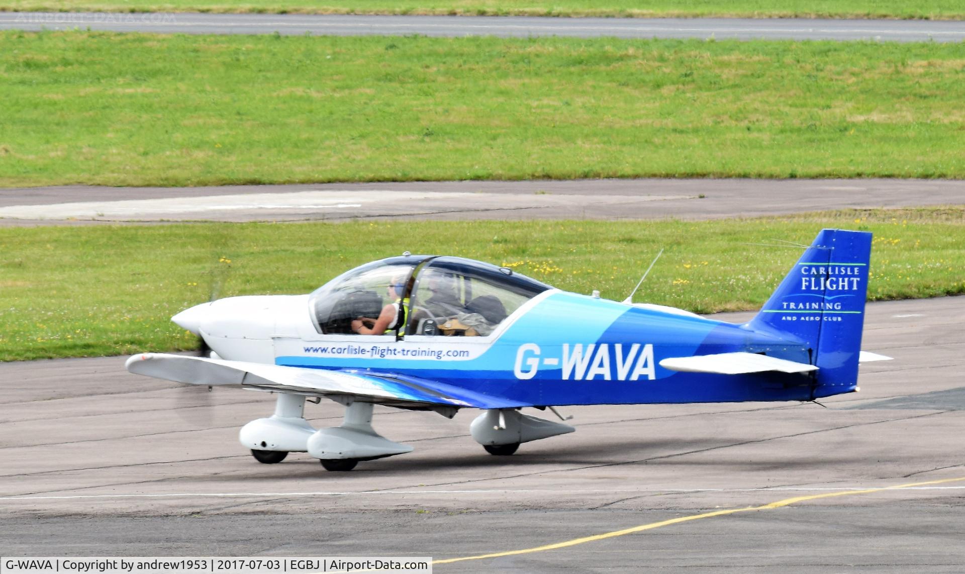 G-WAVA, 2000 Robin HR-200-120B C/N 352, G-WAVA at Gloucestershire Airport.