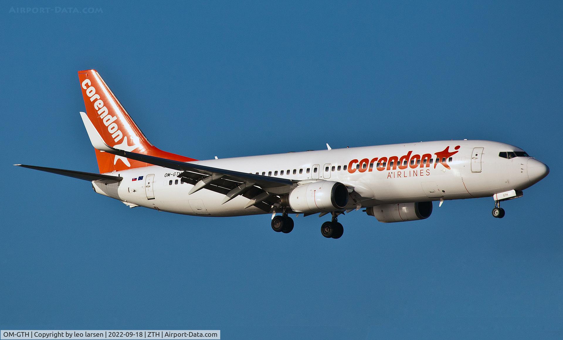 OM-GTH, 2007 Boeing 737-8BK C/N 29644, Zakynthos 18.9.2022