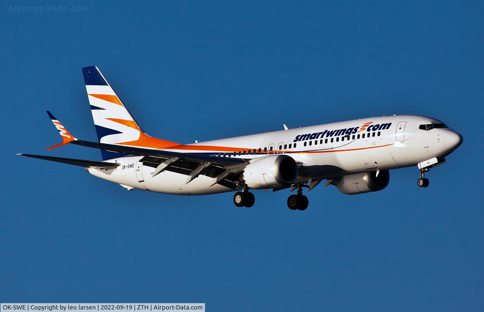 OK-SWE, 2018 Boeing 737-8 MAX C/N 64937, Zakynthos 19.9.2022
