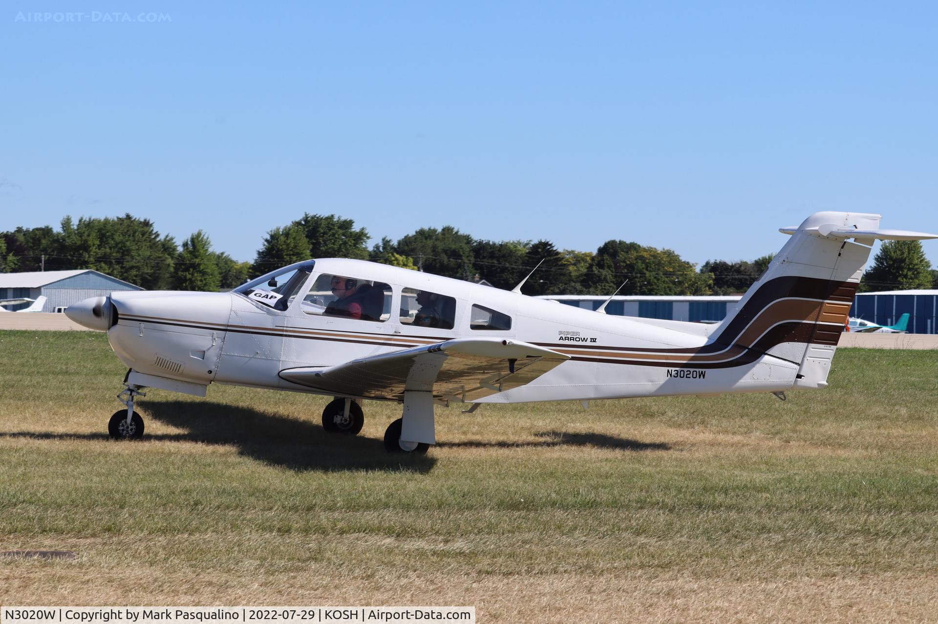 N3020W, 1979 Piper PA-28RT-201 Arrow IV C/N 28R-7918087, Piper PA-28RT-201