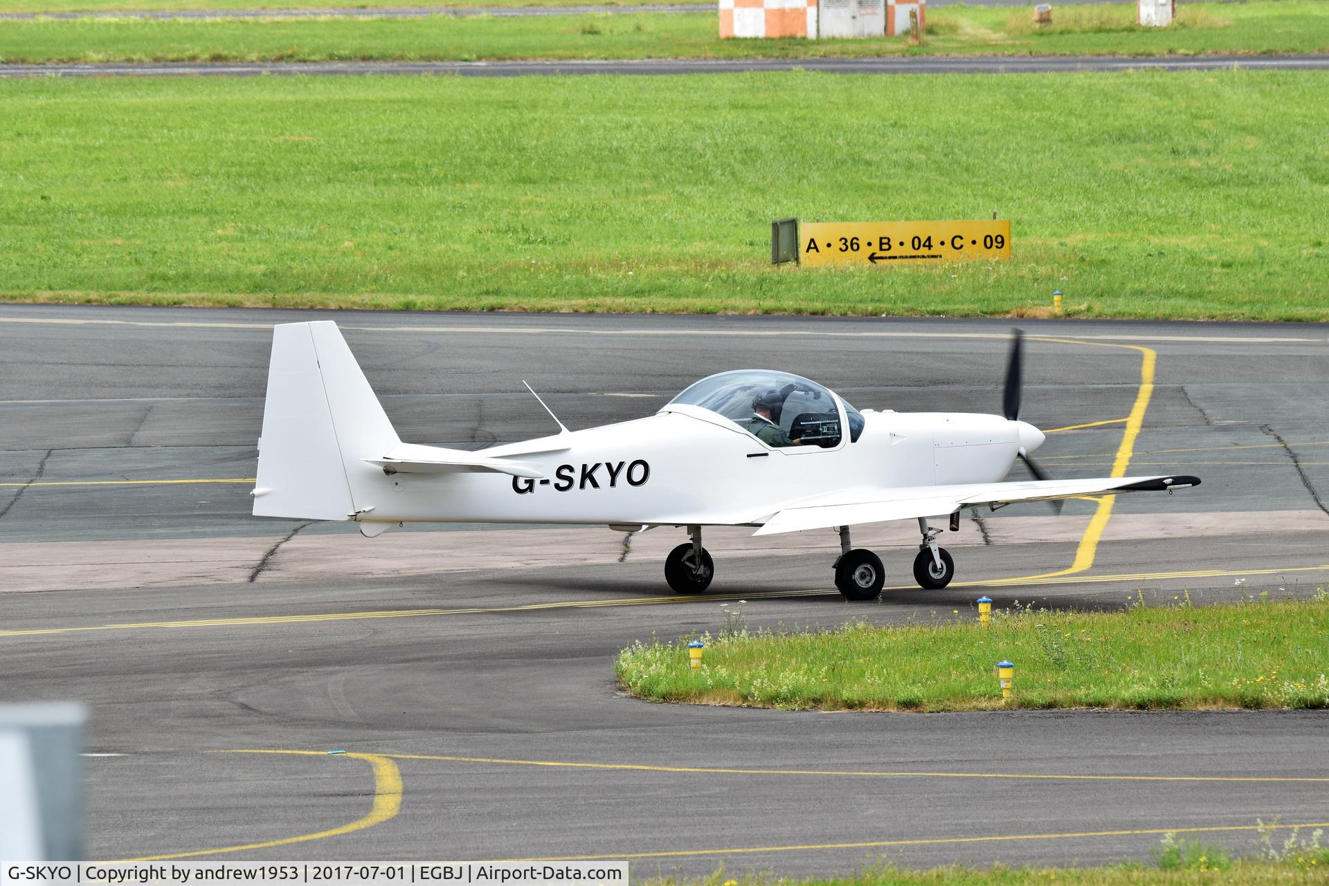 G-SKYO, 2000 Slingsby T-67M-200 Firefly C/N 2264, G-SKYO at Gloucestershire Airport.