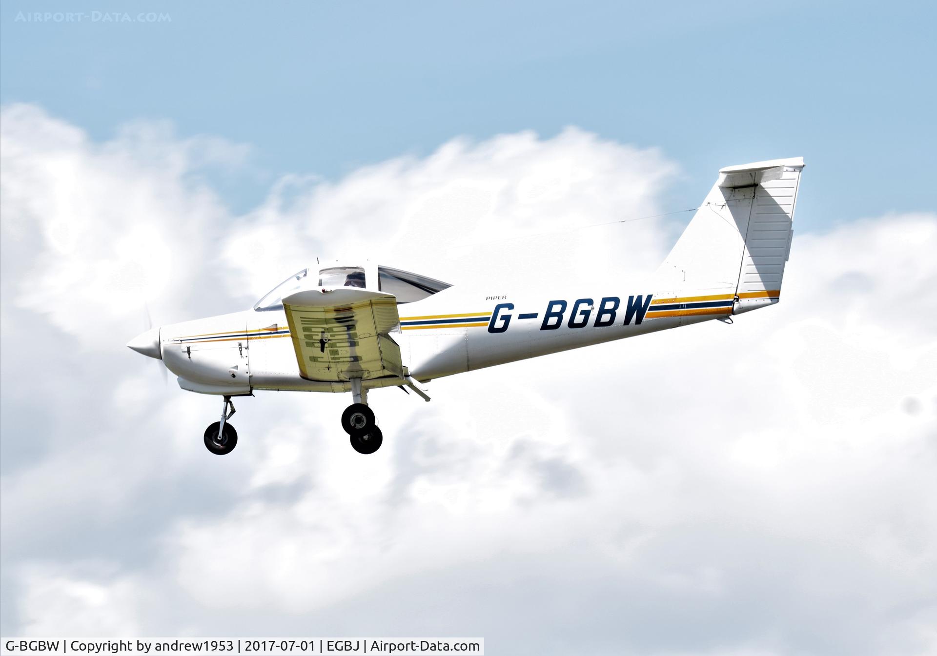 G-BGBW, 1978 Piper PA-38-112 Tomahawk Tomahawk C/N 38-78A0670, G-BGBW at Gloucestershire Airport.