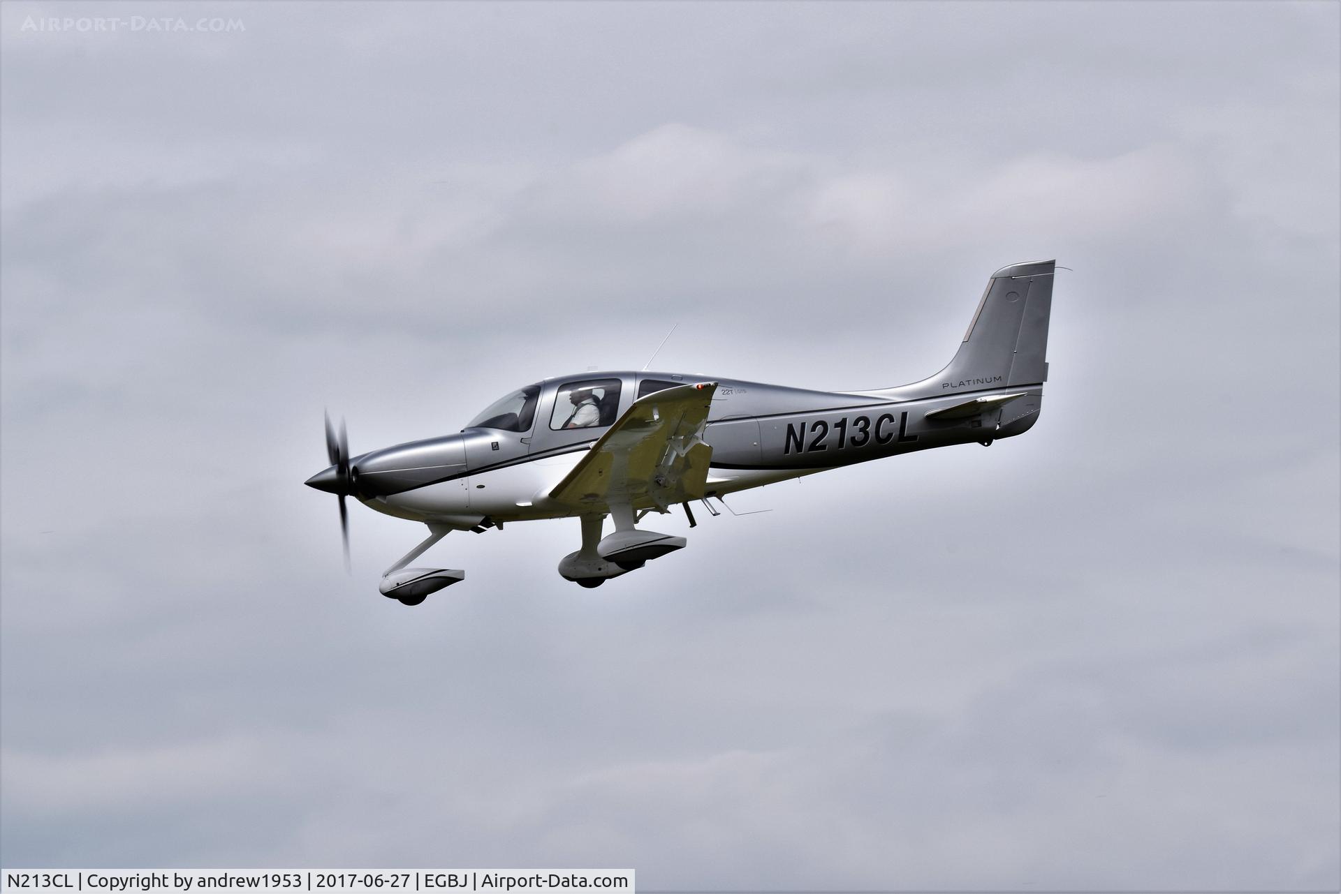 N213CL, 2016 Cirrus SR-22T GTS Platinum C/N 1410, N213CL at Gloucestershire Airport.