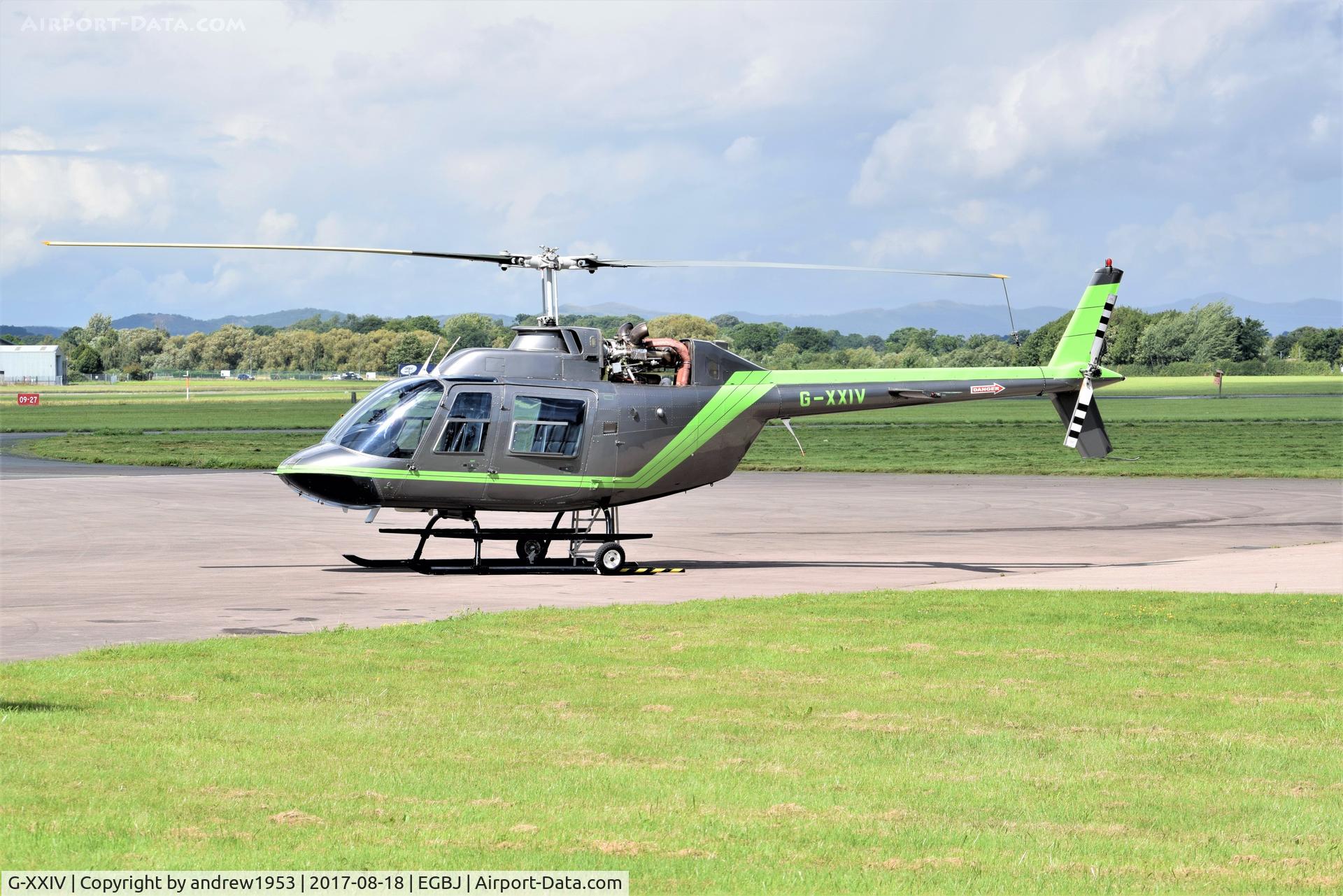 G-XXIV, 1989 Agusta AB-206B JetRanger II C/N 8717, G-XXIV at Gloucestershire Airport.