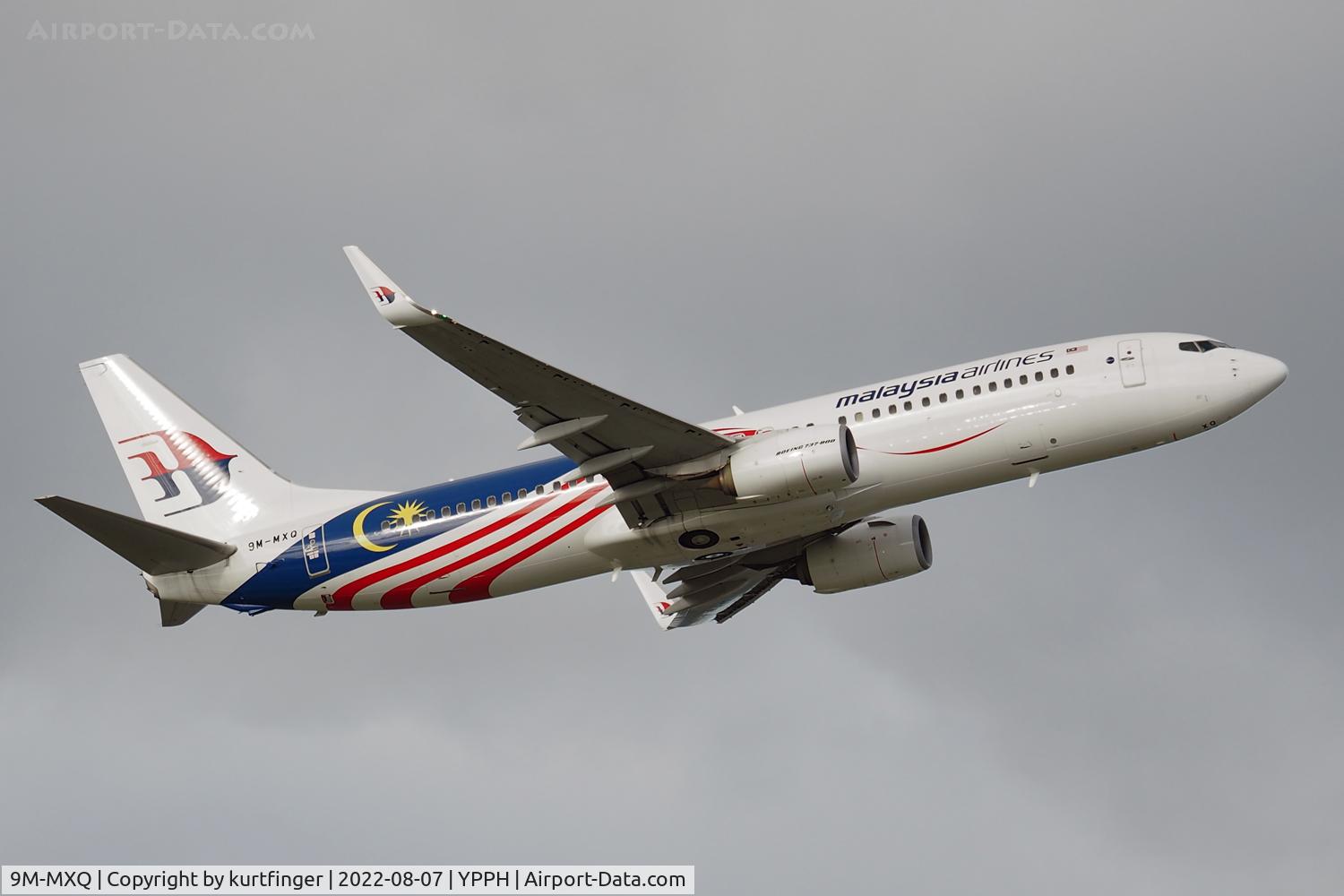 9M-MXQ, 2013 Boeing 737-8H6 C/N 40154, Boeing 737-8H6 cn 40154-4749. MAS 9M-MXQ departed YPPH on 07 August 2022