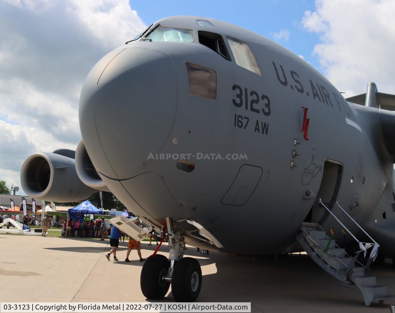 03-3123, 2003 Boeing C-17A Globemaster III C/N P-123, OSH 2022
