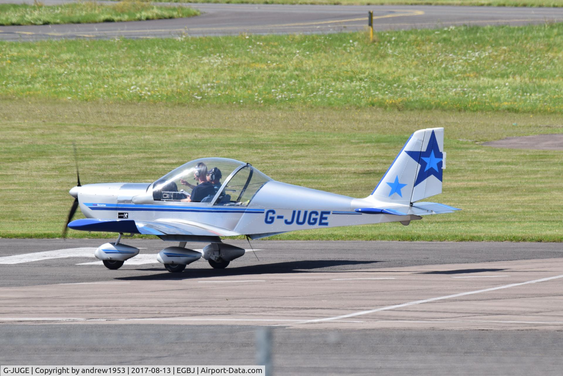 G-JUGE, 2003 Cosmik EV-97 TeamEurostar UK C/N 1709, G-JUGE at Gloucestershire Airport.
