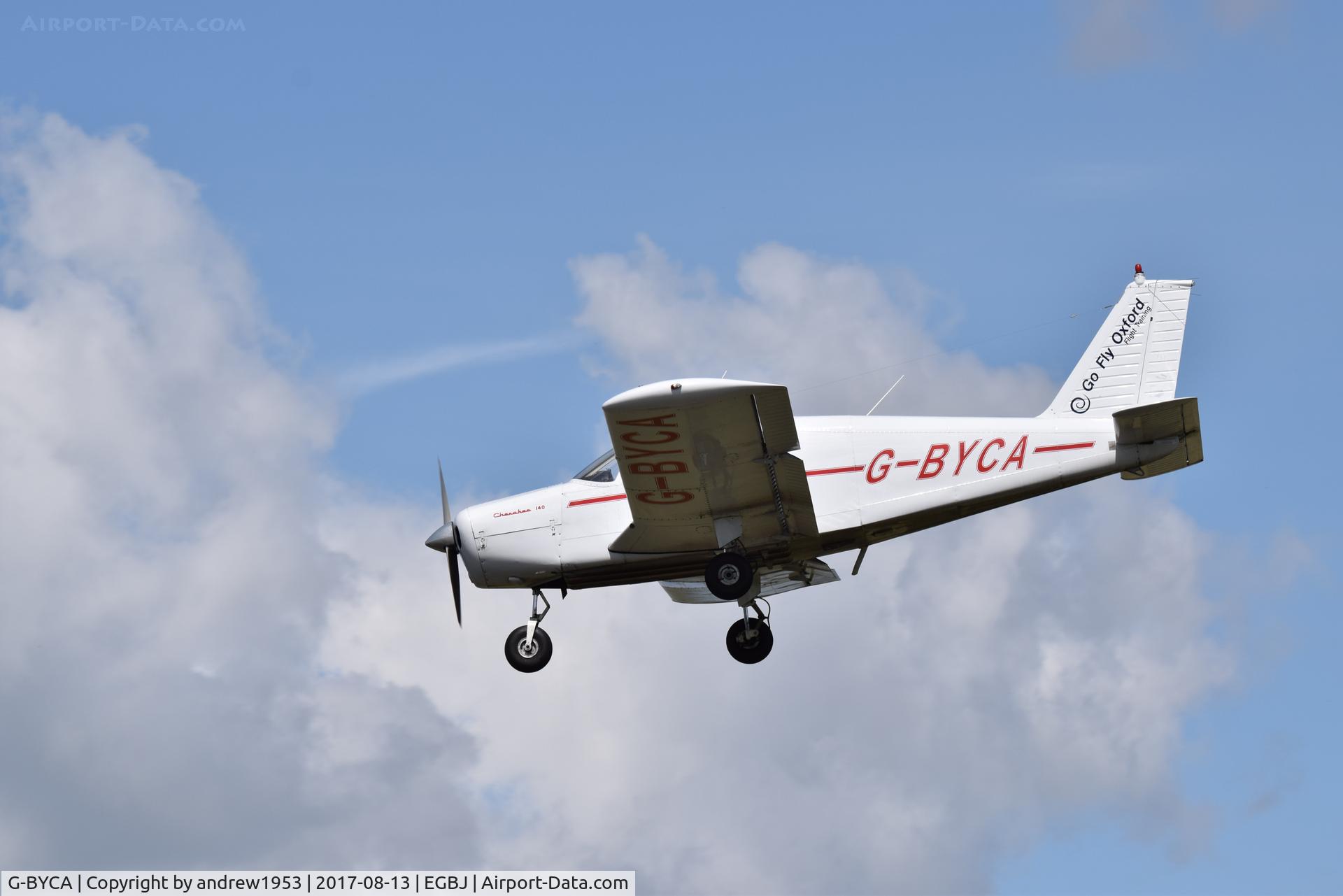 G-BYCA, 1971 Piper PA-28-140 Cherokee C/N 28-7125223, G-BYCA at Gloucestershire Airport.