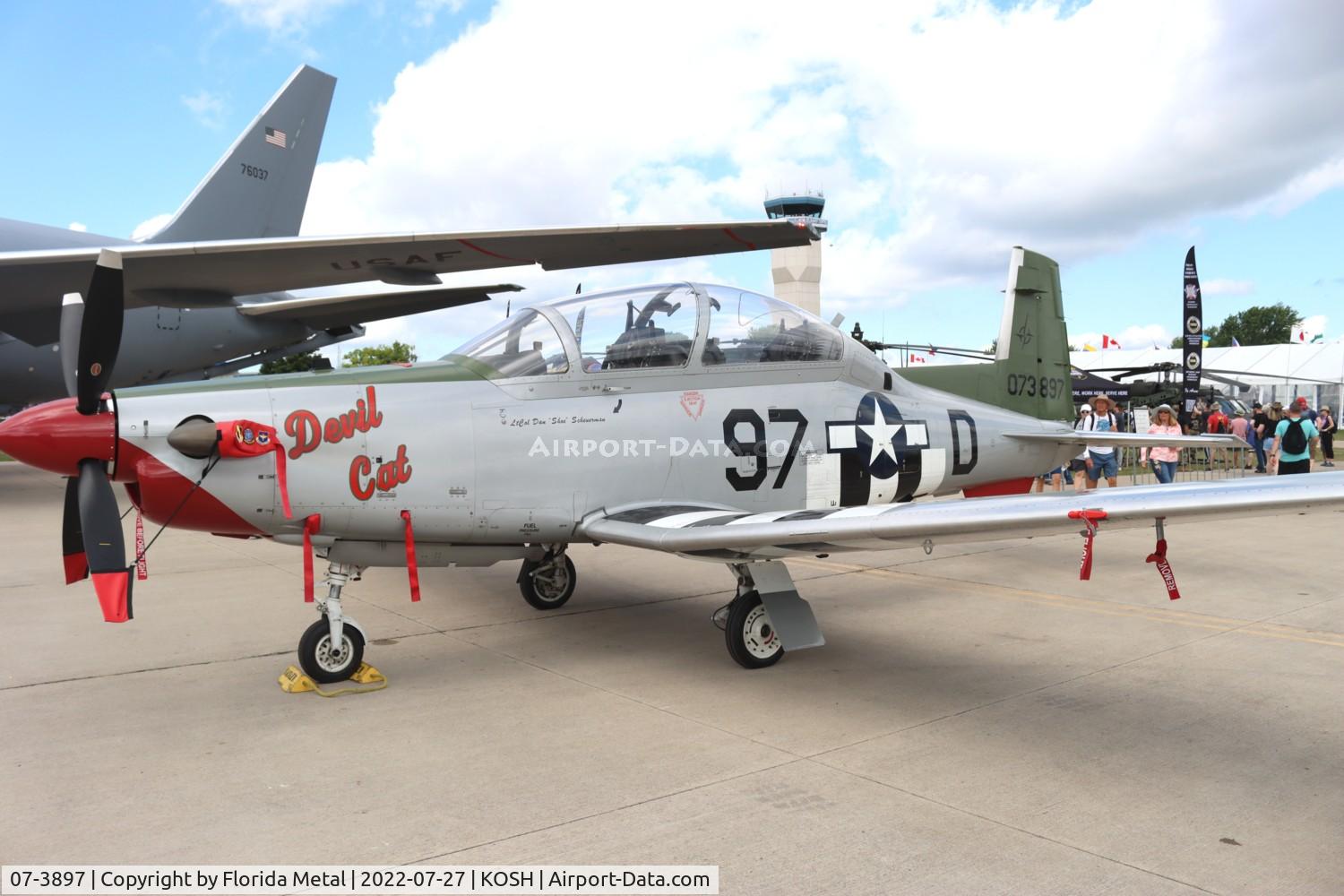 07-3897, 2007 Raytheon T-6A Texan II C/N PT-456, OSH 2022