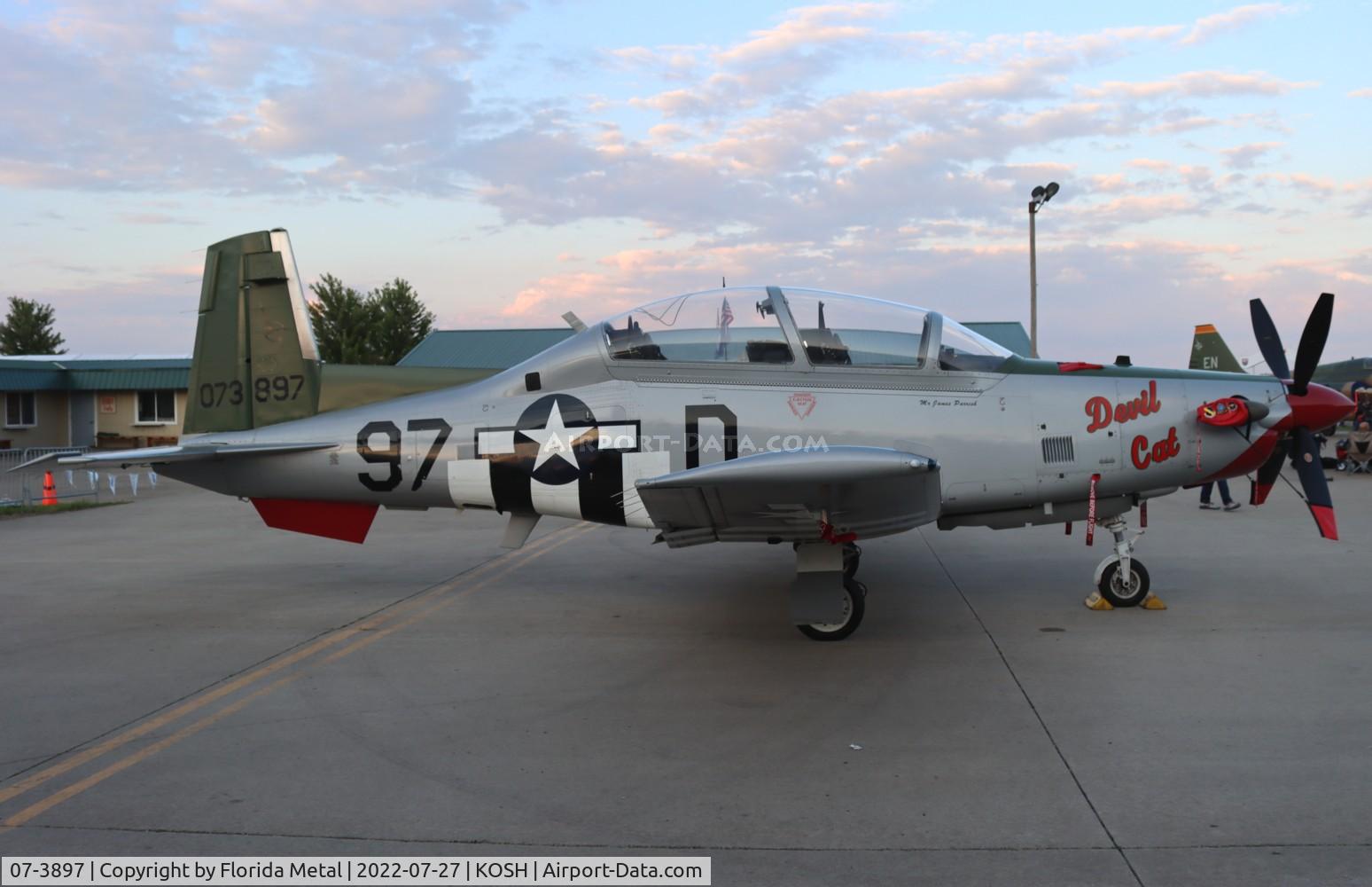 07-3897, 2007 Raytheon T-6A Texan II C/N PT-456, OSH 2022