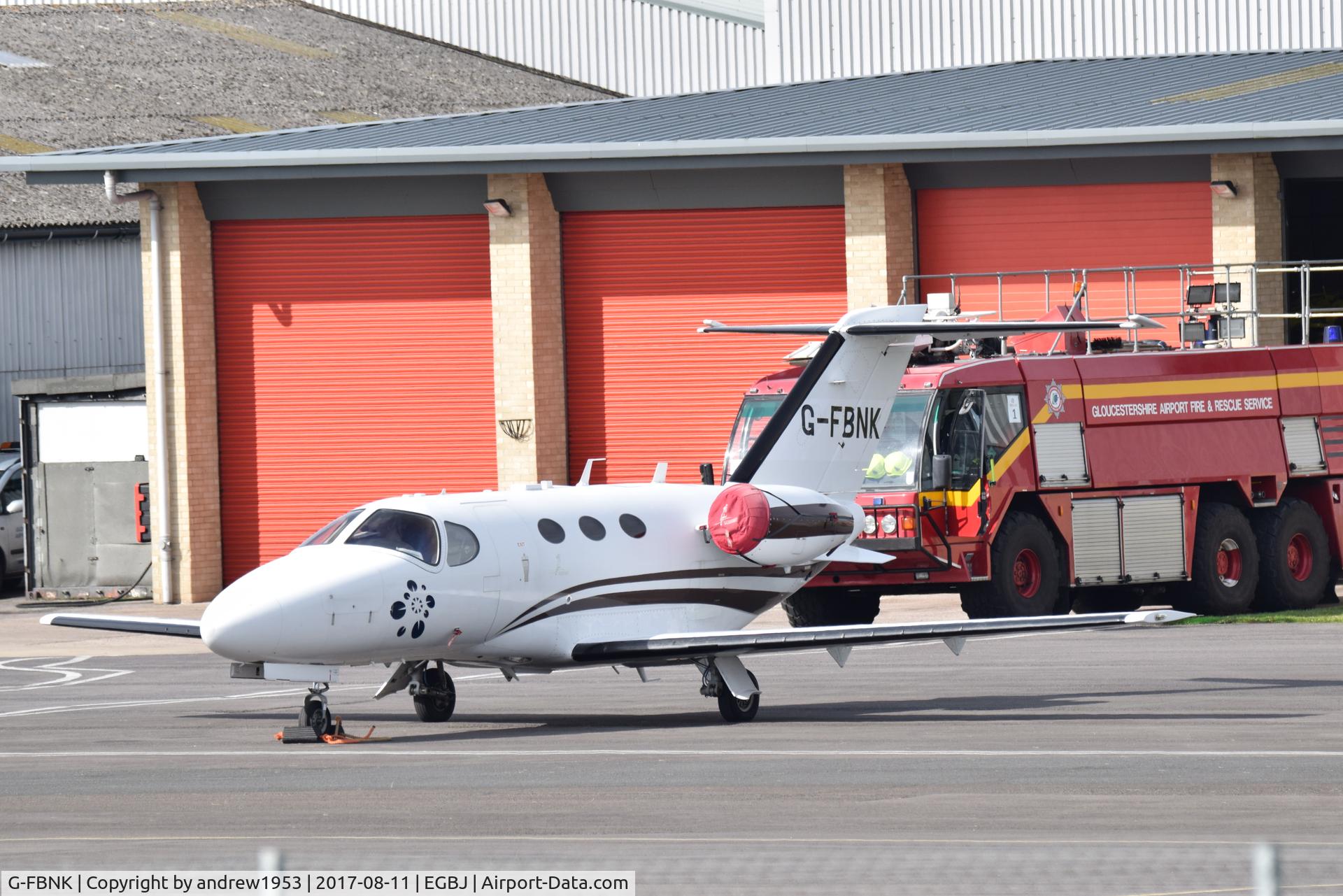 G-FBNK, 2008 Cessna 510 Citation Mustang Citation Mustang C/N 510-0067, G-FBNK at Gloucestershire Airport.