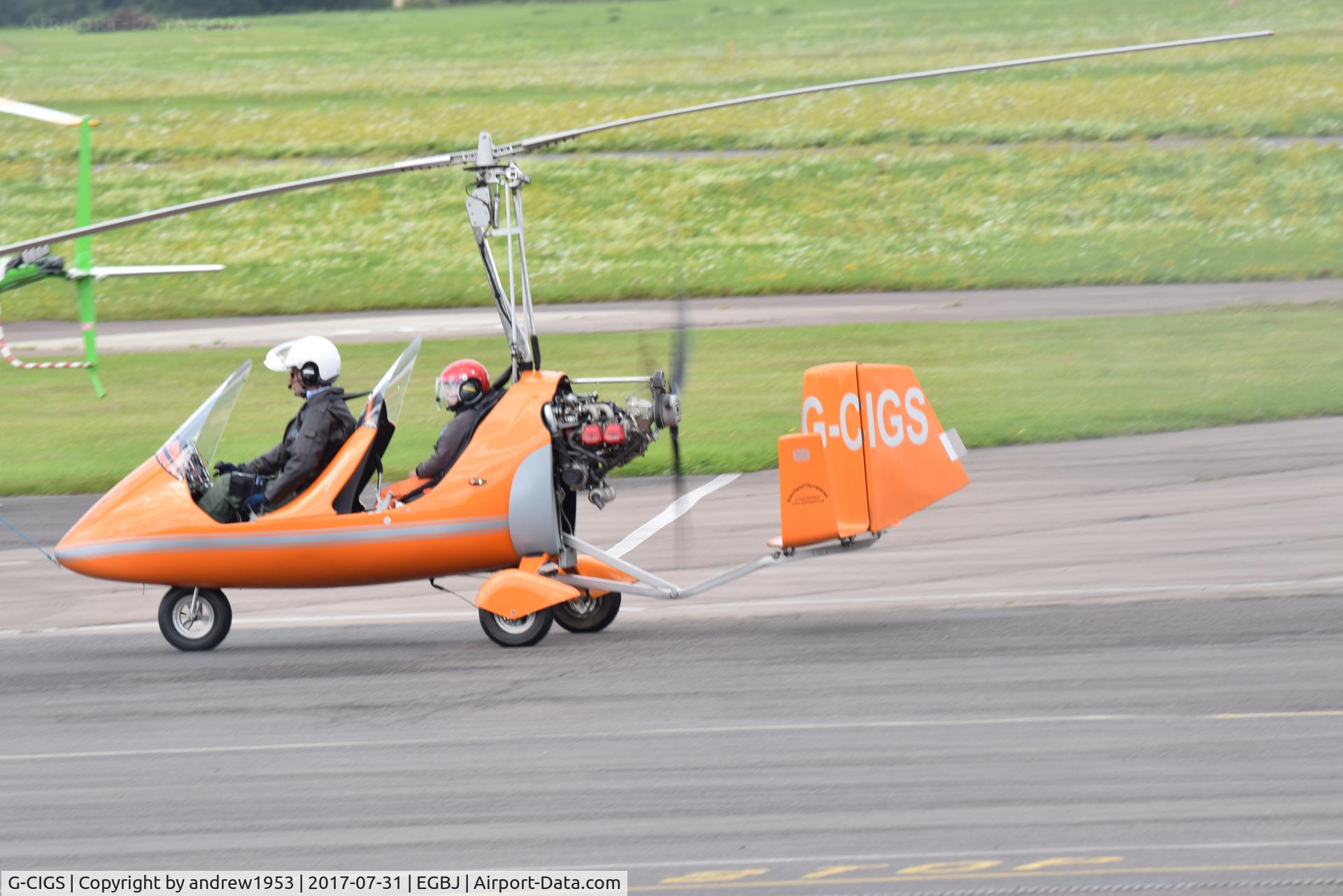 G-CIGS, 2013 Rotorsport UK MTO Sport C/N RSUK/MTOS/052, G-CIGS at Gloucestershire Airport.