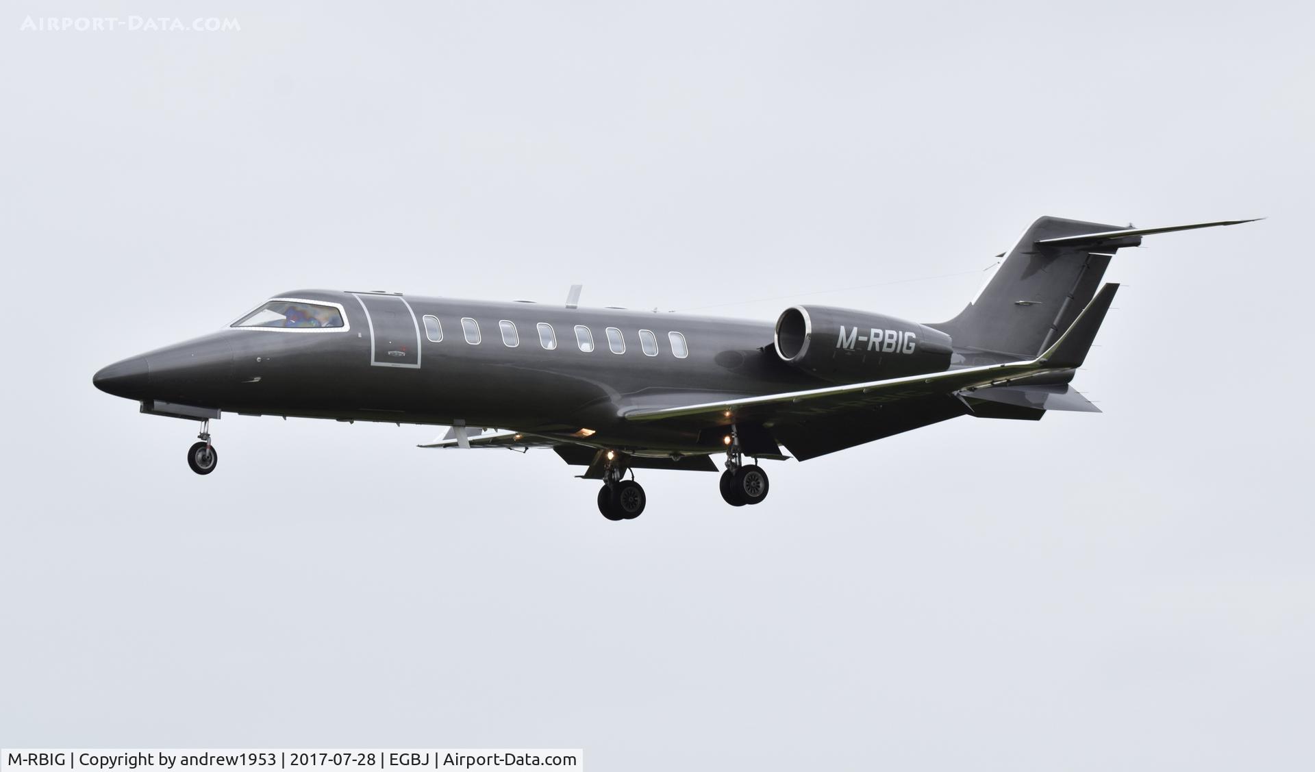 M-RBIG, 2005 Learjet 45 C/N 45-280, M-RBIG at Gloucestershire Airport.