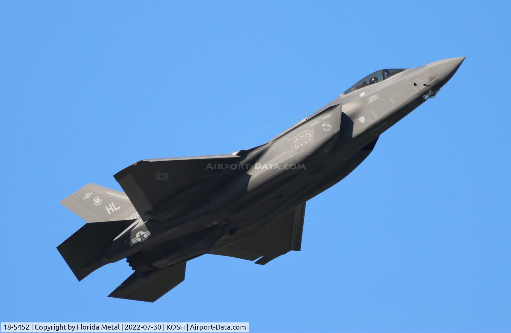 18-5452, Lockheed Martin F-35A Lightning II C/N AF-280, OSH 2022