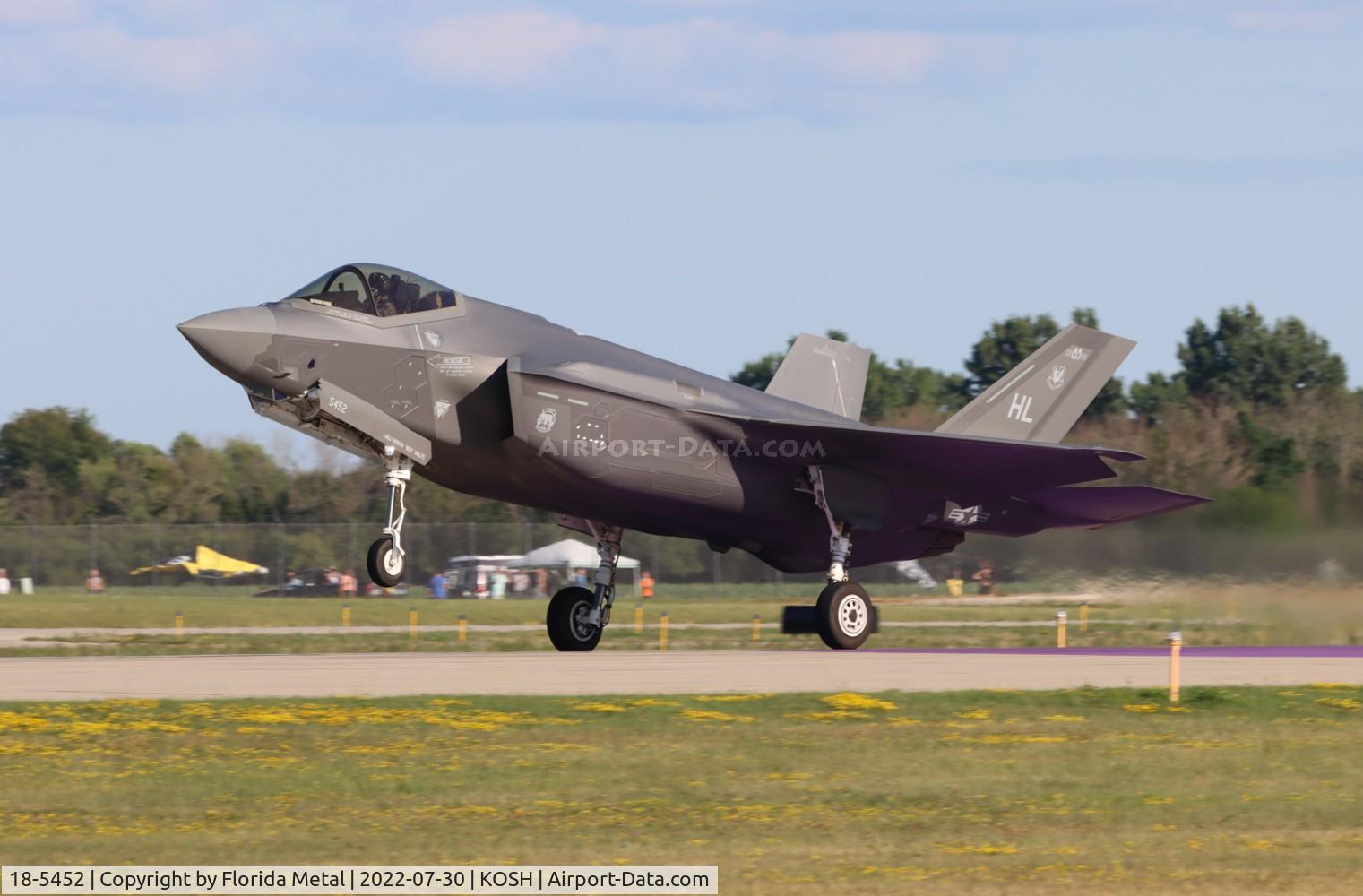 18-5452, Lockheed Martin F-35A Lightning II C/N AF-280, OSH 2022