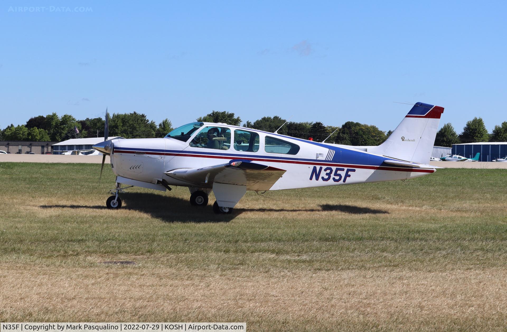 N35F, 1960 Beech 35-33 Debonair C/N CD-72, Beech 33