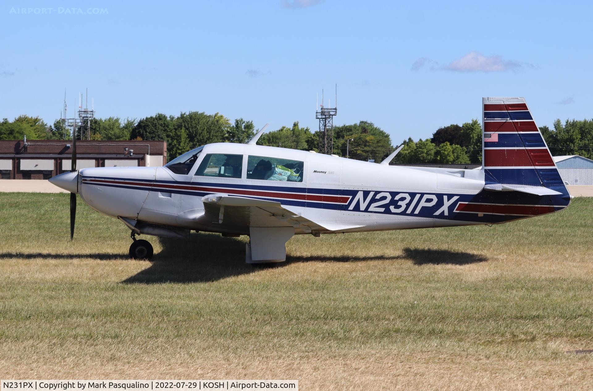 N231PX, 1980 Mooney M20K C/N 25-0349, Mooney M20K