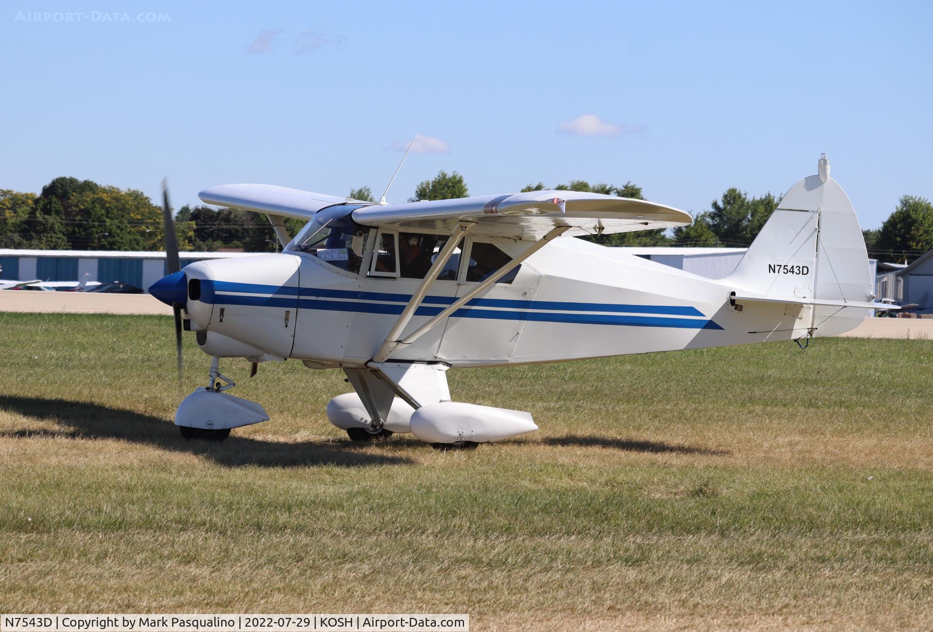 N7543D, 1957 Piper PA-22-150 C/N 22-5274, Piper PA-22-150