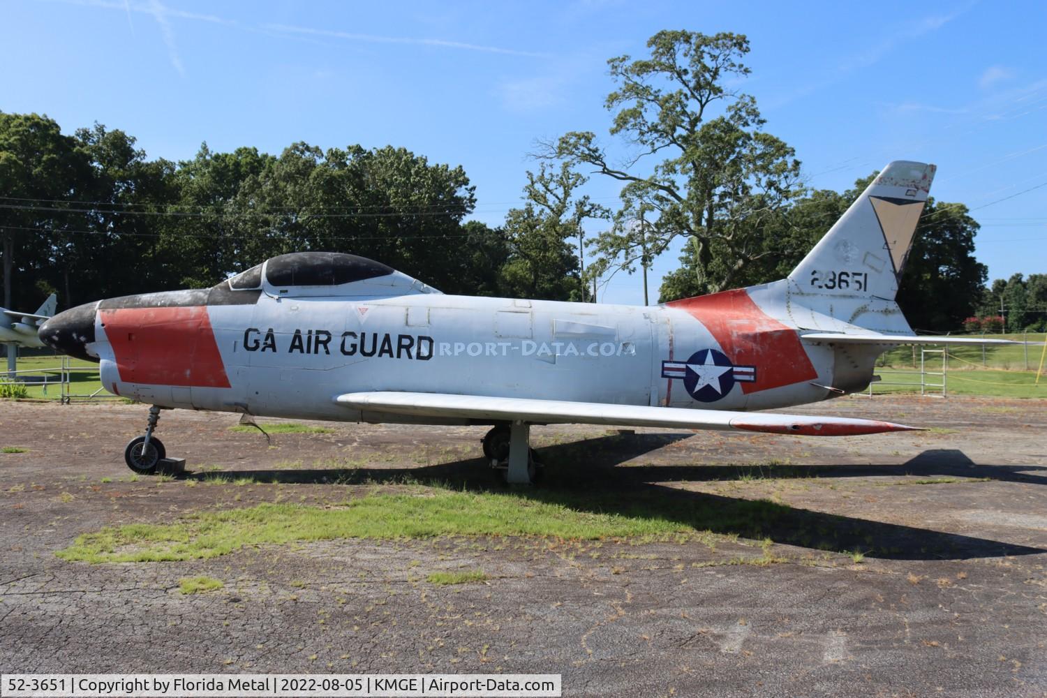 52-3651, 1952 North American F-86L Sabre C/N 190-54, Dobbins 2022