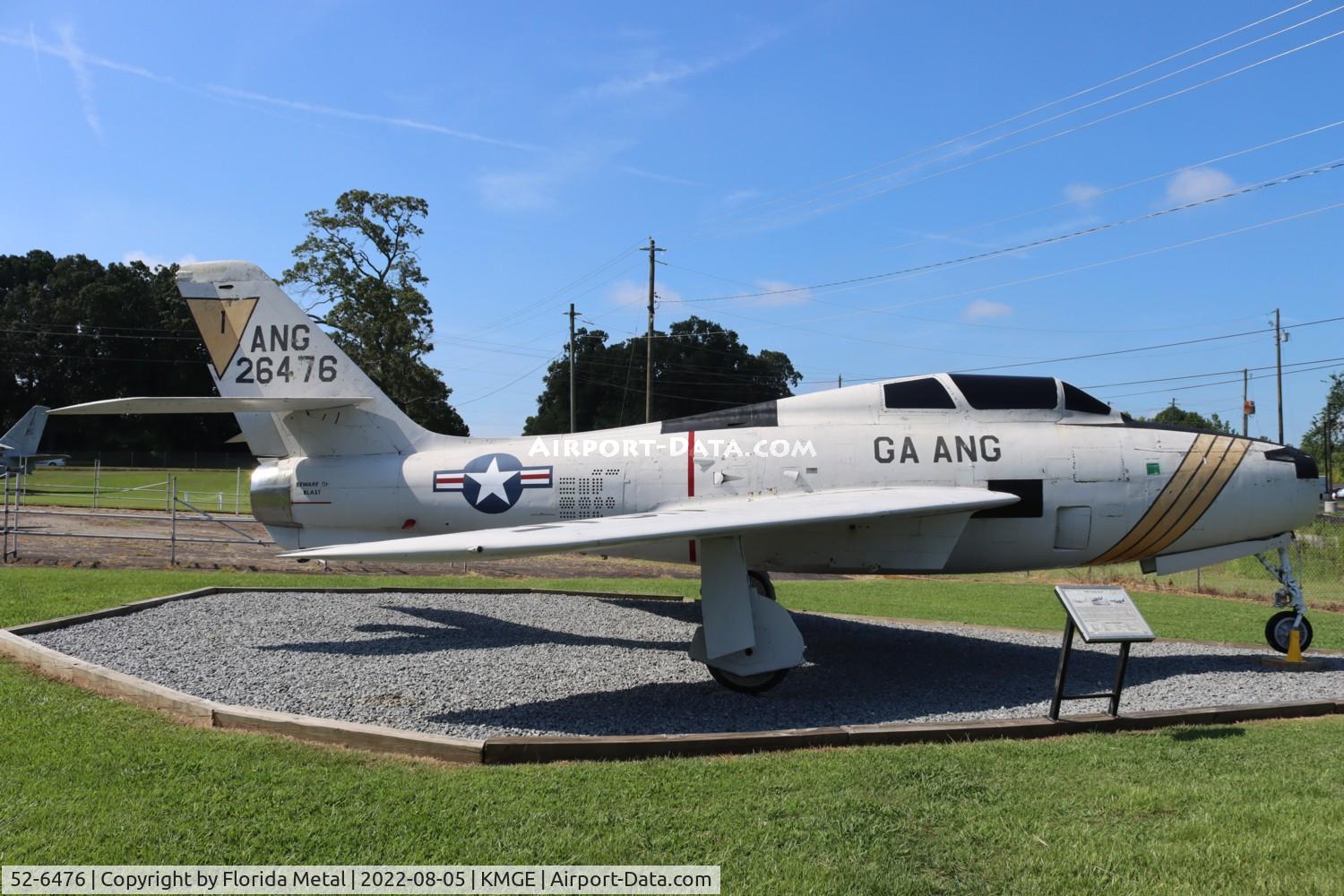 52-6476, 1952 Republic F-84F Thunderstreak C/N Not found 52-6476, Dobbins 2022