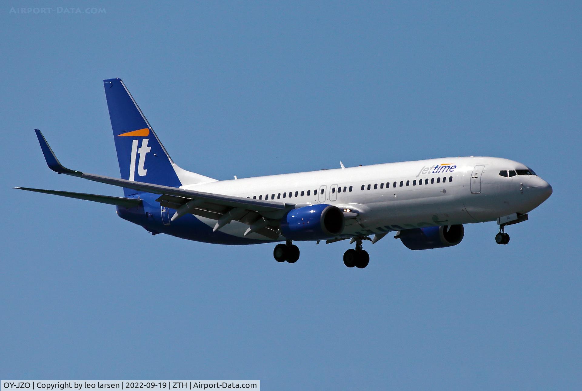 OY-JZO, 2013 Boeing 737-8U3 C/N 38072, Zakynthos 19.9.2022