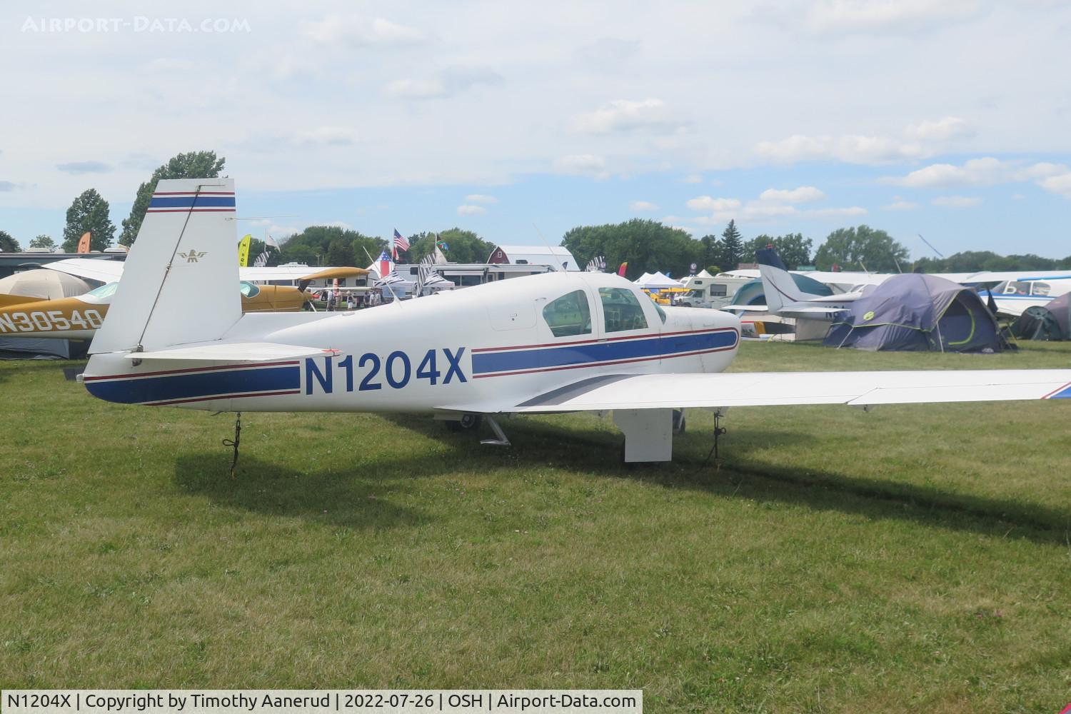 N1204X, 1963 Mooney M20C Ranger C/N 2607, 1963 Mooney M20C, c/n: 2607, AirVenture 2022
