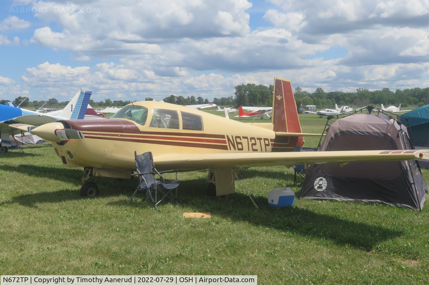N672TP, 1968 Mooney M20C Ranger C/N 680172, 1968 Mooney M20C, c/n: 680172, AirVenture 2022