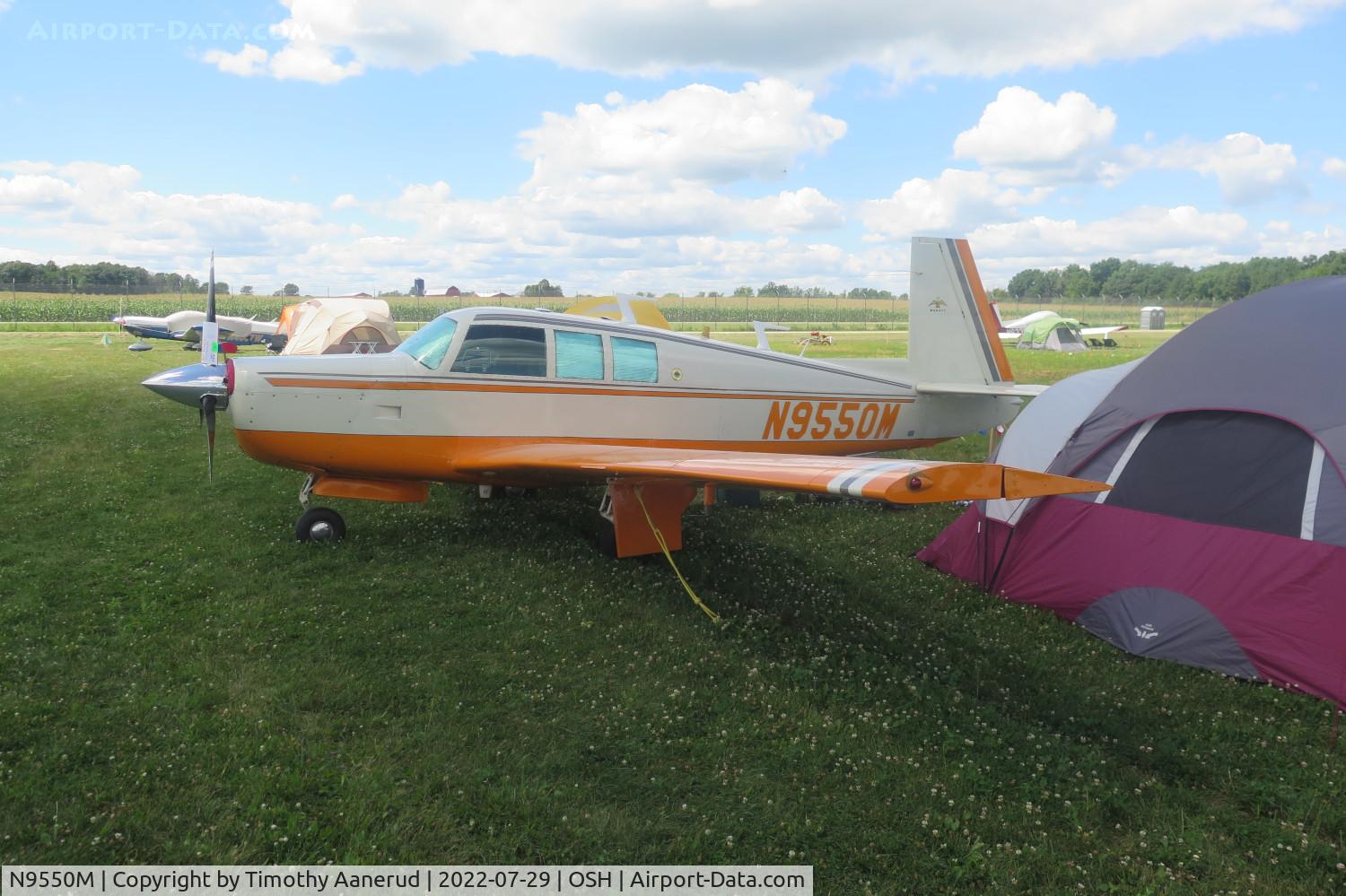 N9550M, 1966 Mooney M20F Executive C/N 670127, 1966 Mooney M20F, c/n: 670127, AirVenture 2022