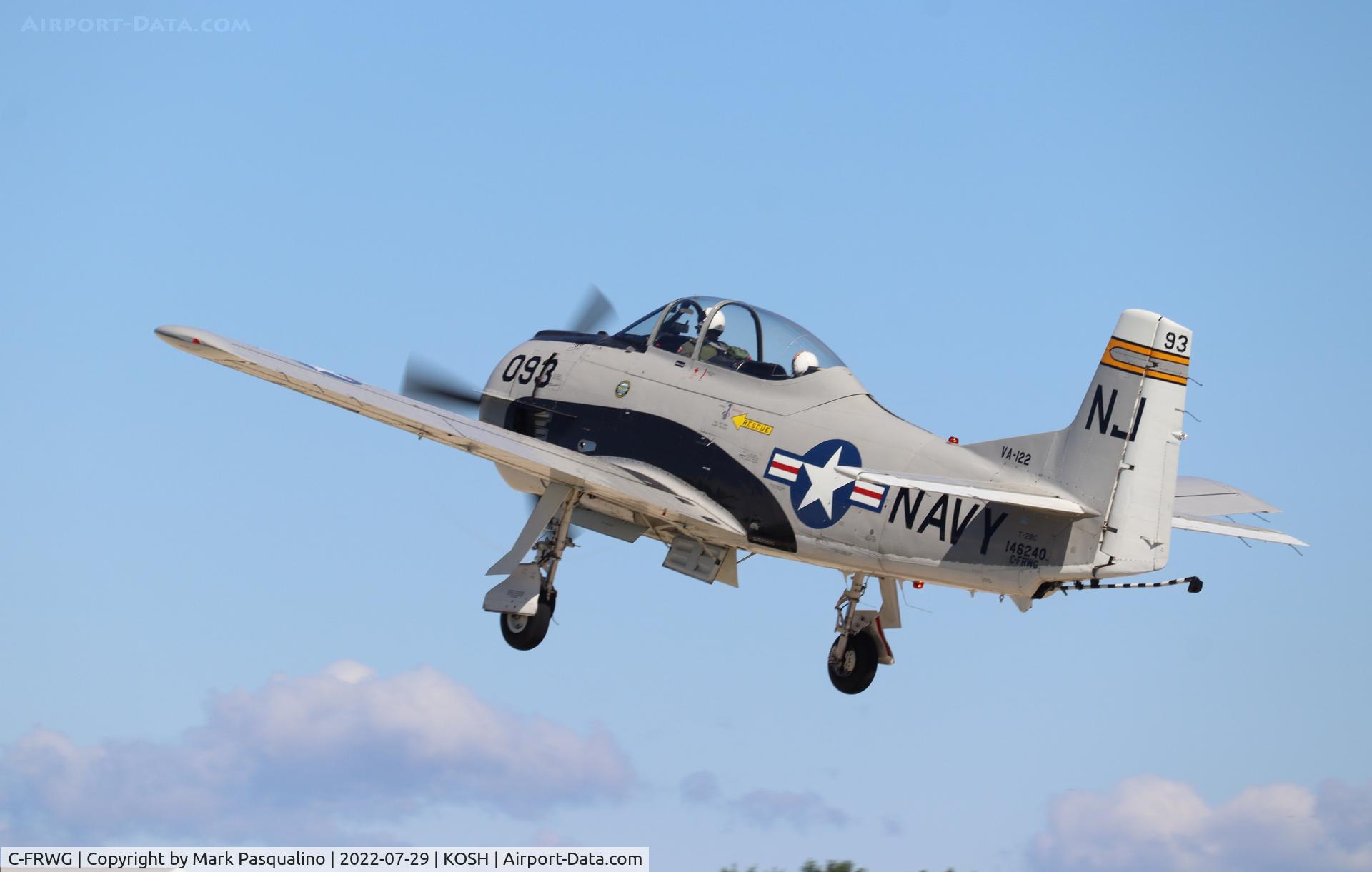 C-FRWG, North American T-28C Trojan C/N 252-3 (146240), North American T-28C