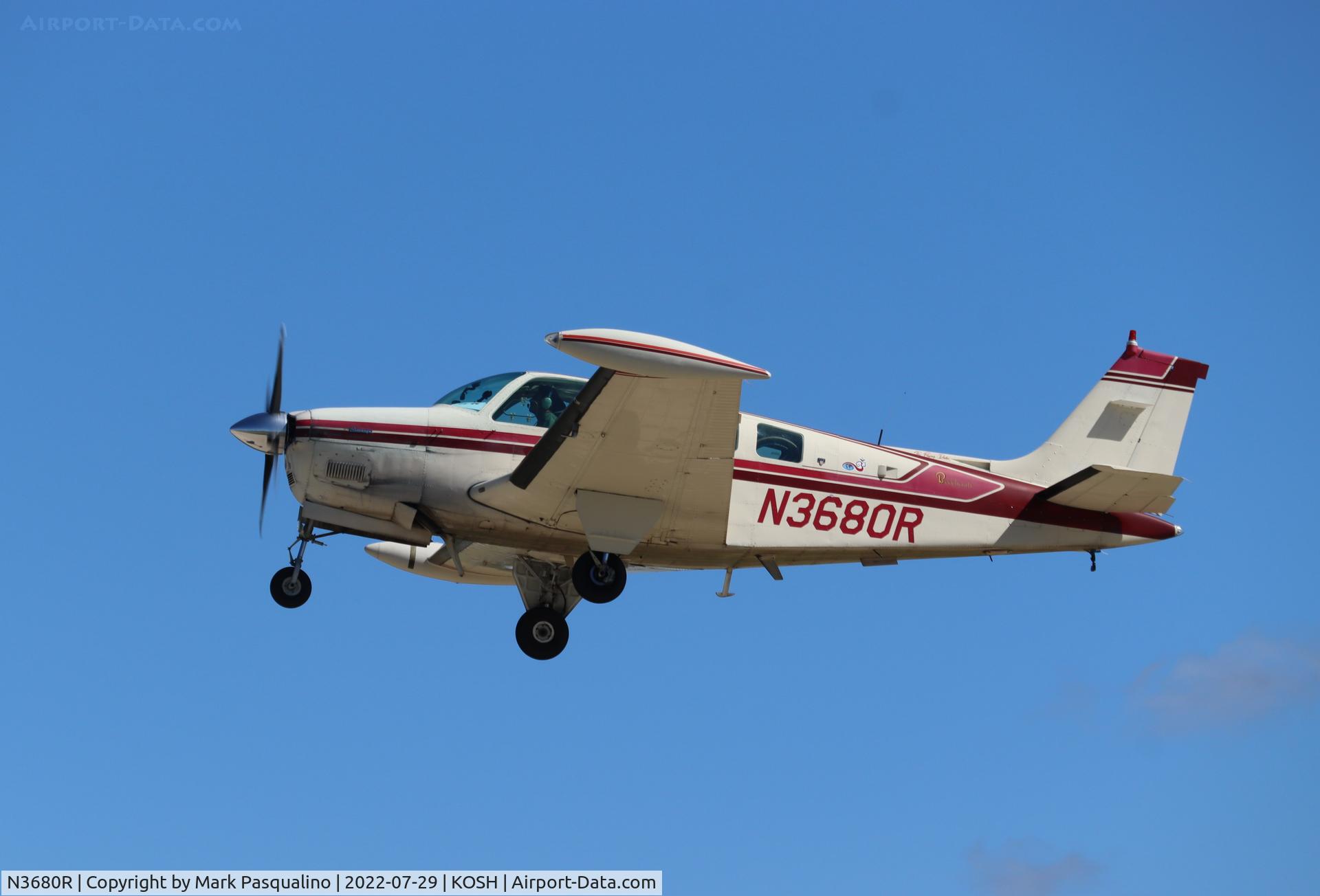 N3680R, 1980 Beech A36 Bonanza 36 C/N E-1717, Beech A36