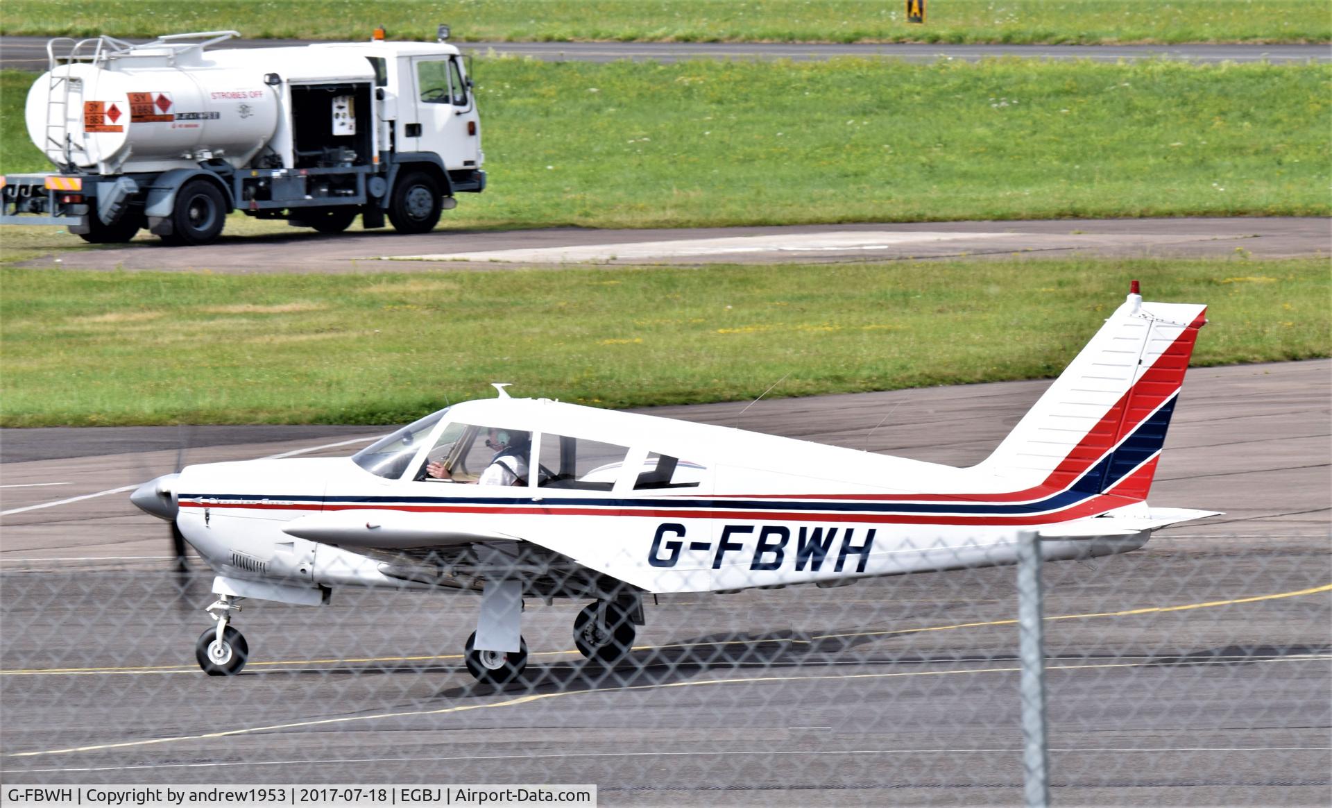 G-FBWH, 1968 Piper PA-28R-180 Cherokee Arrow C/N 28R-30368, G-FBWH at Gloucestershire Airport.