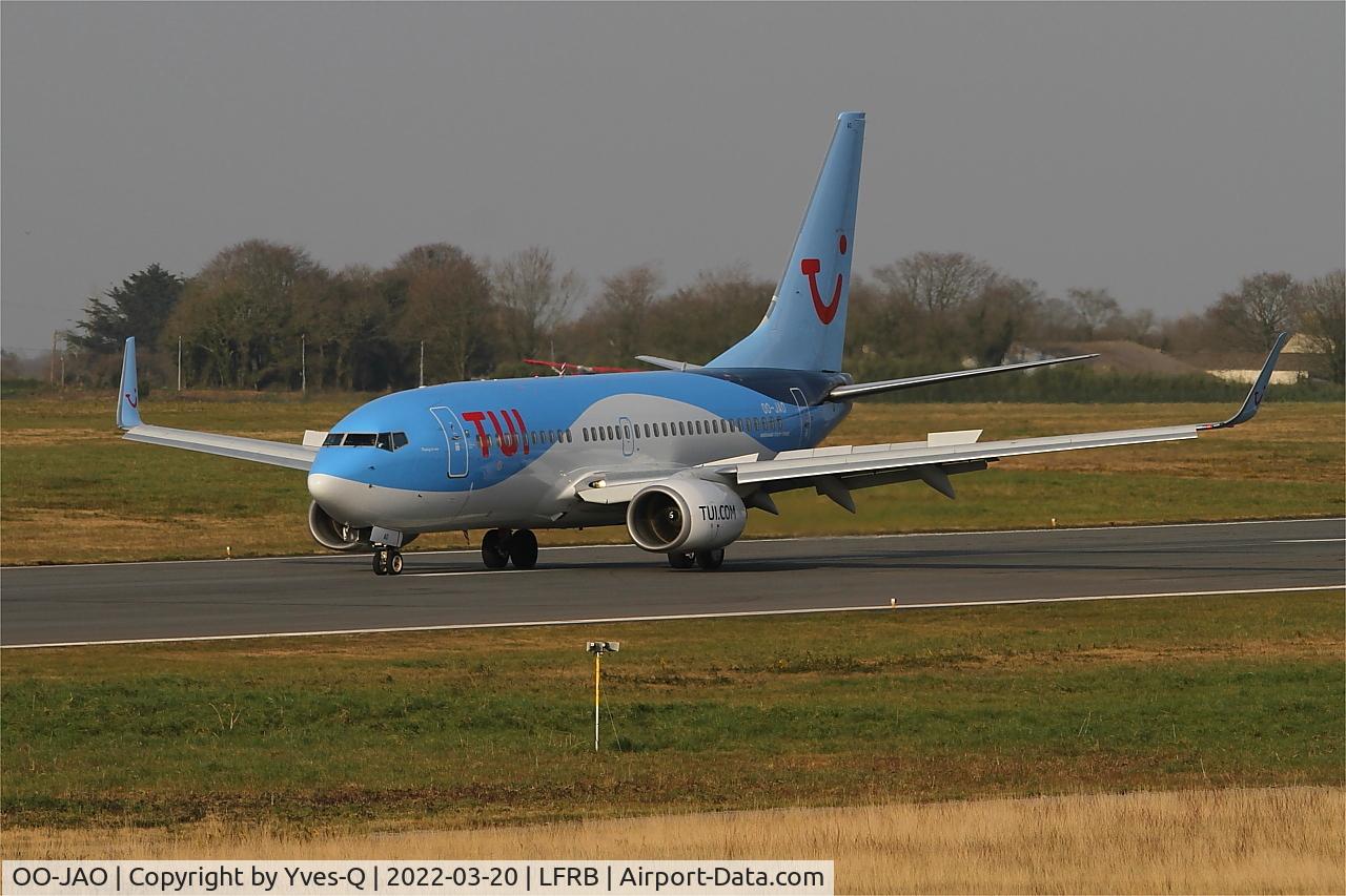 OO-JAO, 2008 Boeing 737-7K5 C/N 35141, Boeing 737-7K5, Taxiing rwy 25L, Brest-Bretagne airport (LFRB-BES)