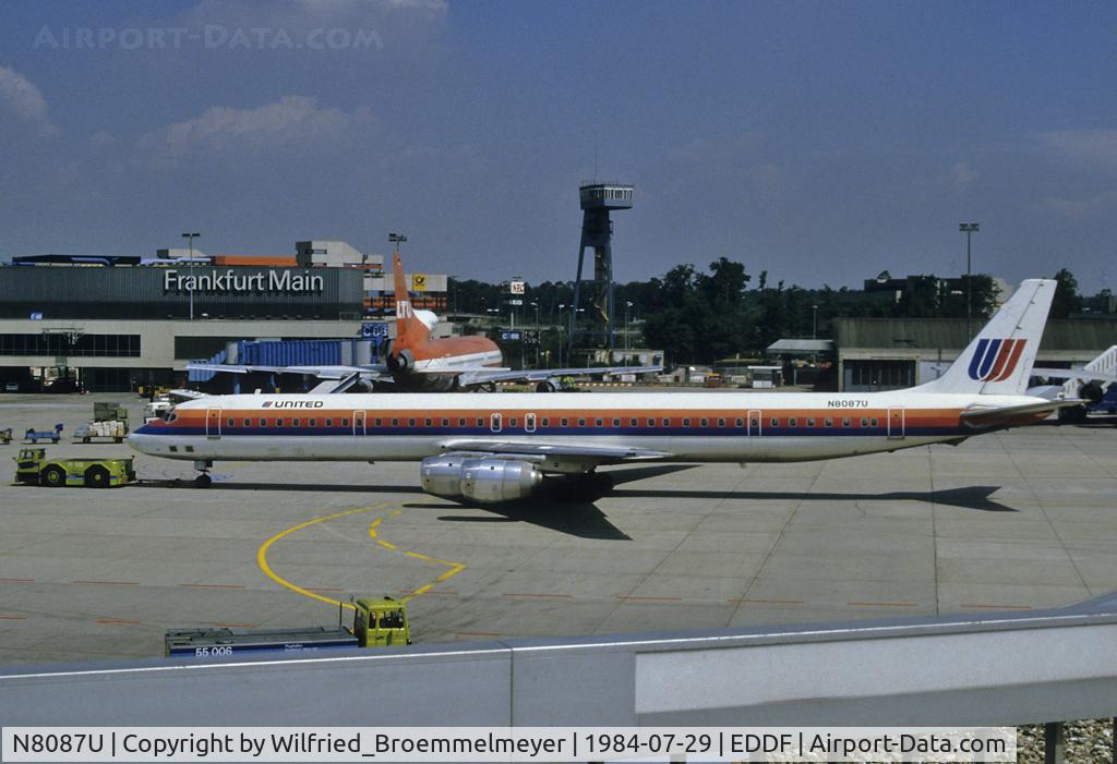 N8087U, 1968 McDonnell Douglas DC-8-71F C/N 45977, SCAN of Fuji Slide - United Airlines