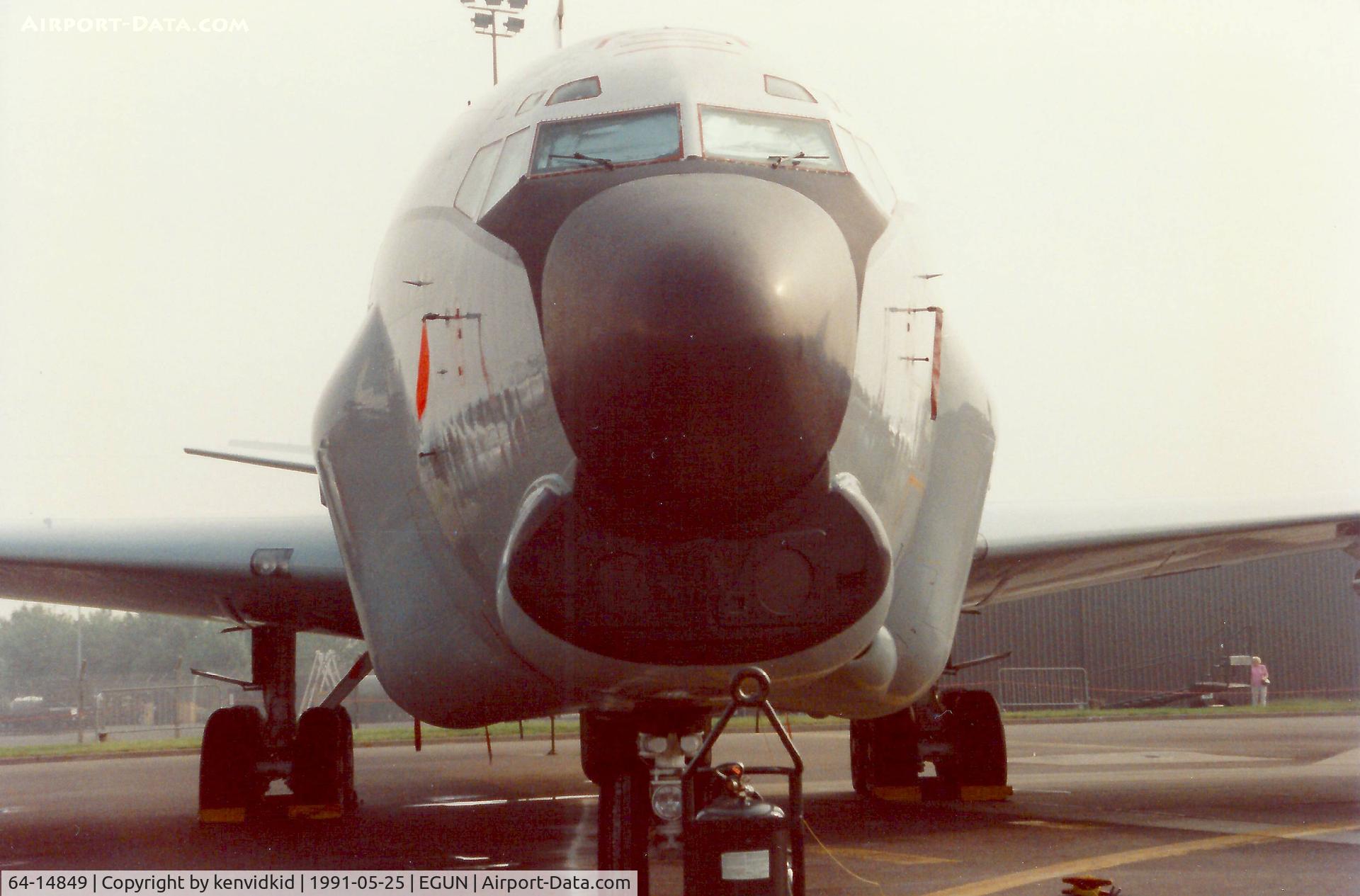 64-14849, 1964 Boeing RC-135U Combat Sent C/N 18789, At the 1991 Mildenhall Air Fete. Scanned from print.