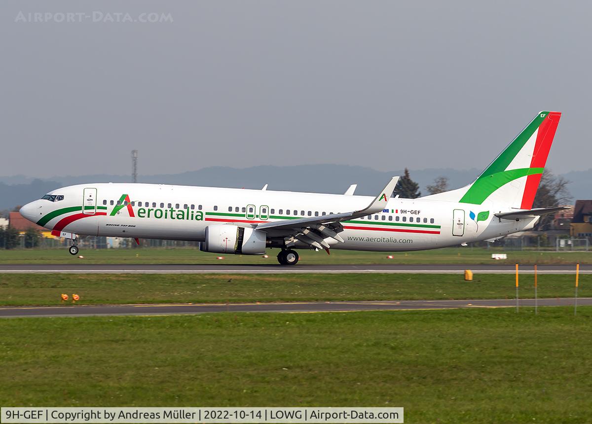 9H-GEF, 2003 Boeing 737-86Q C/N 30286, Arriving from Rome.