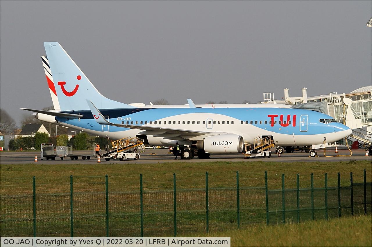 OO-JAO, 2008 Boeing 737-7K5 C/N 35141, Boeing 737-7K5, Boarding area, Brest-Bretagne airport (LFRB-BES)