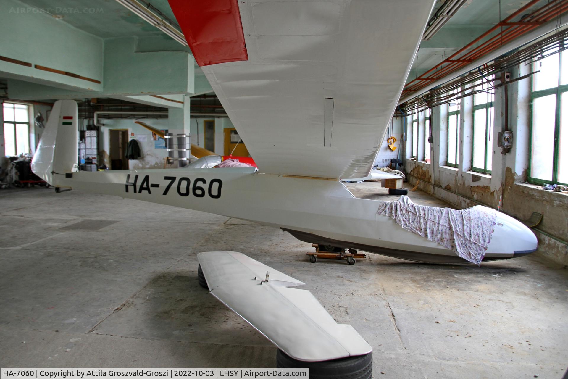 HA-7060, Schleicher Ka 7 Rhonadler C/N 7139, LHSY - Szombathely Airport, Hungary
