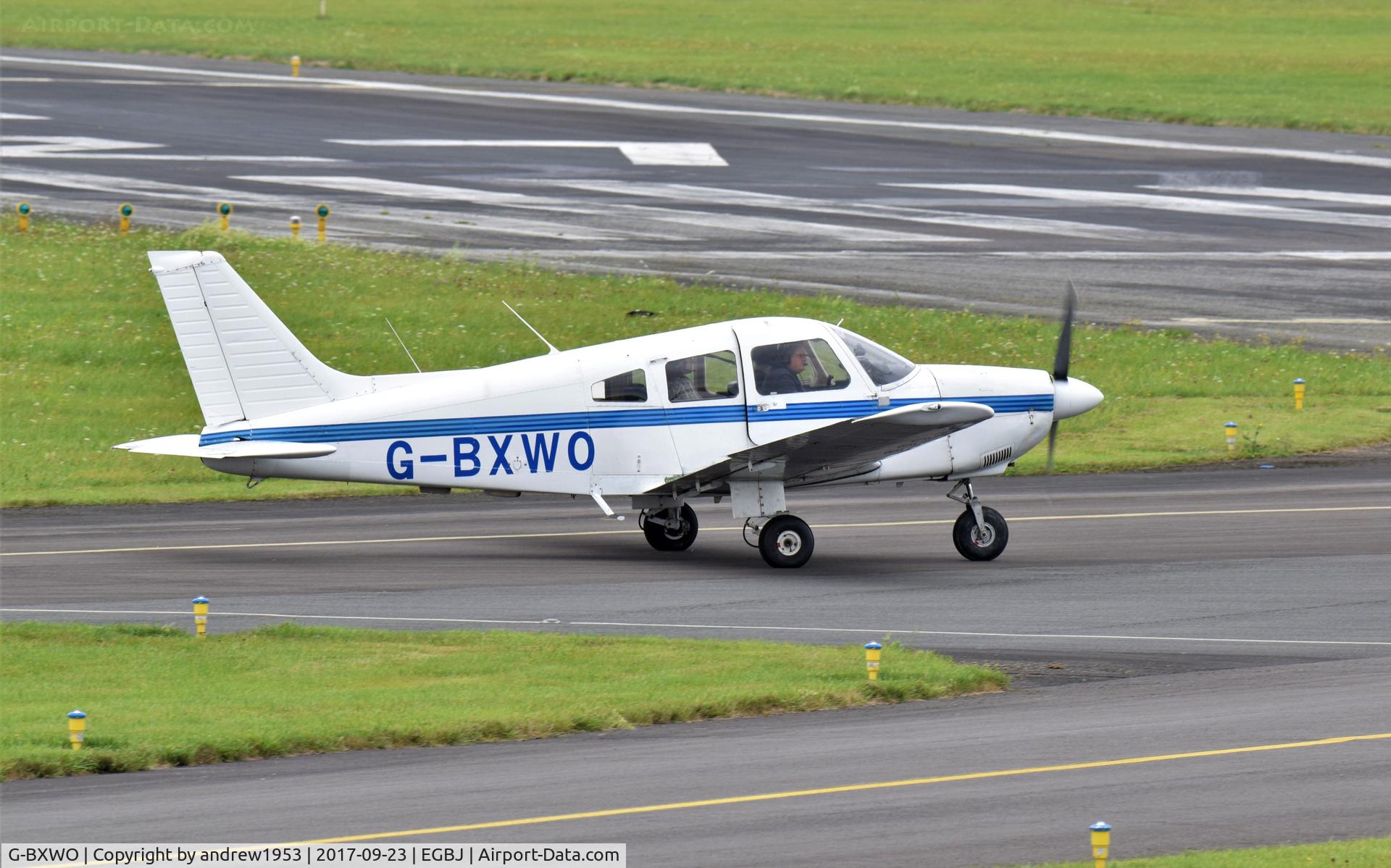 G-BXWO, 1981 Piper PA-28-181 Cherokee Archer II C/N 28-8190311, G-BXWO at Gloucestershire Airport.